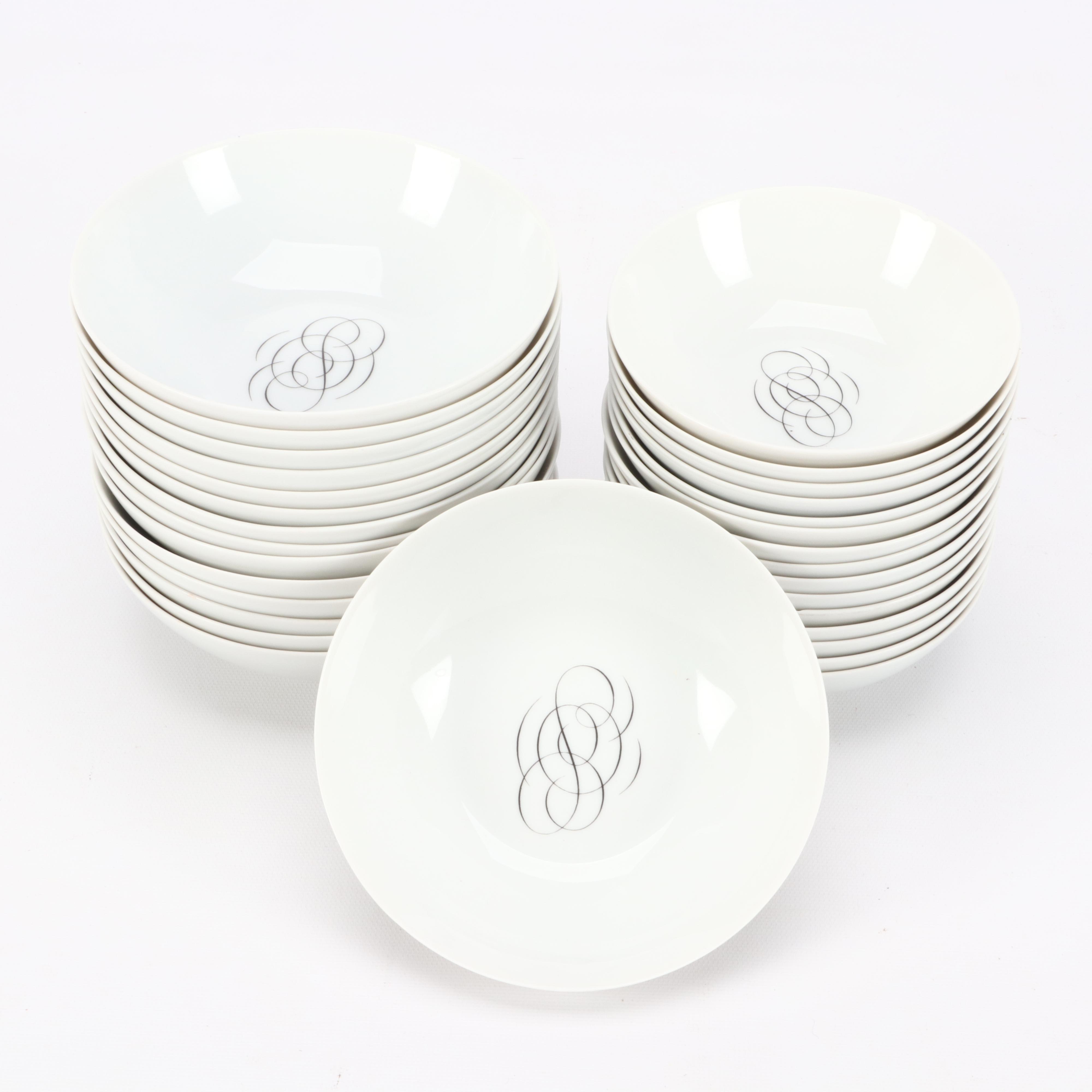 Rosenthal Continental China Raymond Loewy "Script" Porcelain Dinnerware