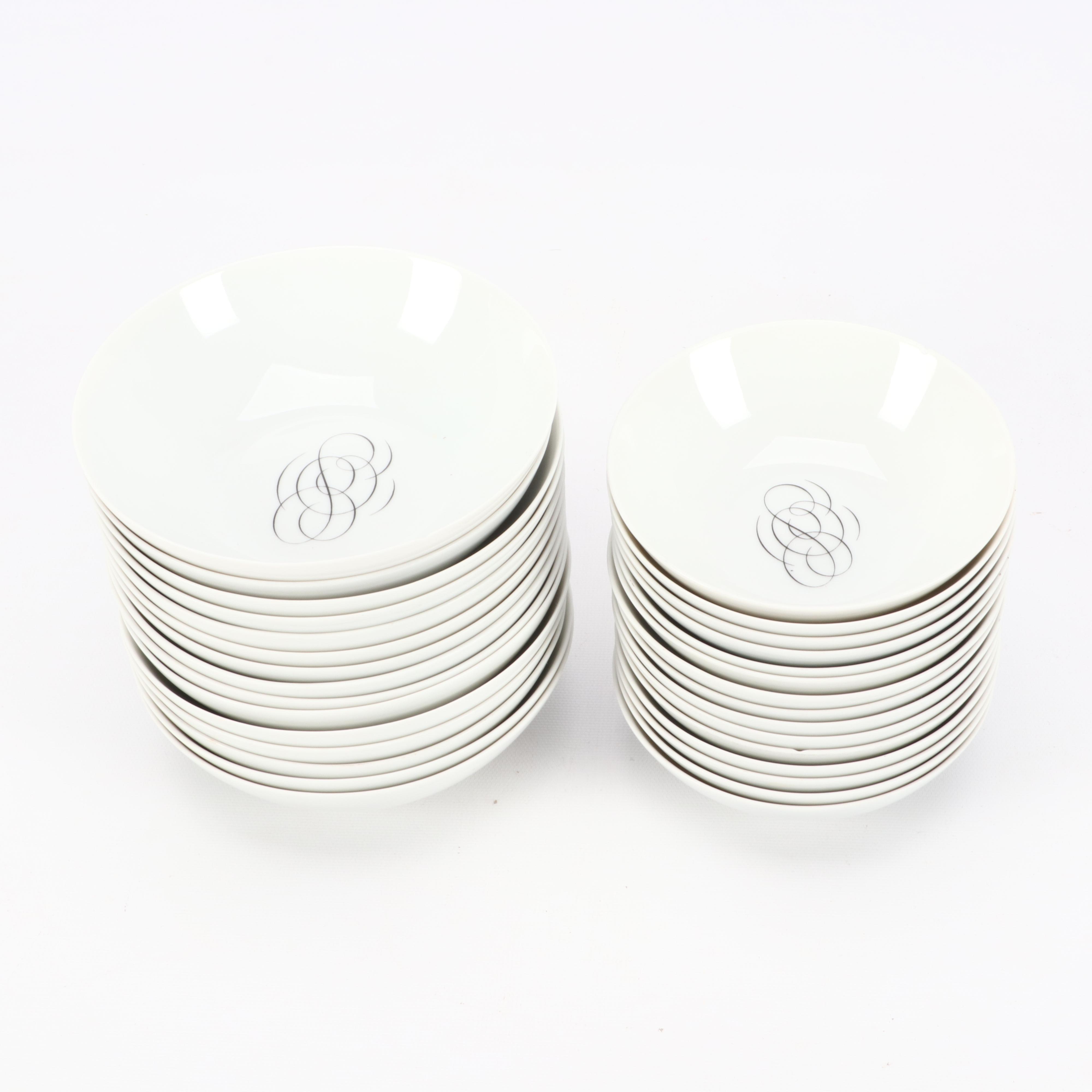 Rosenthal Continental China Raymond Loewy "Script" Porcelain Dinnerware