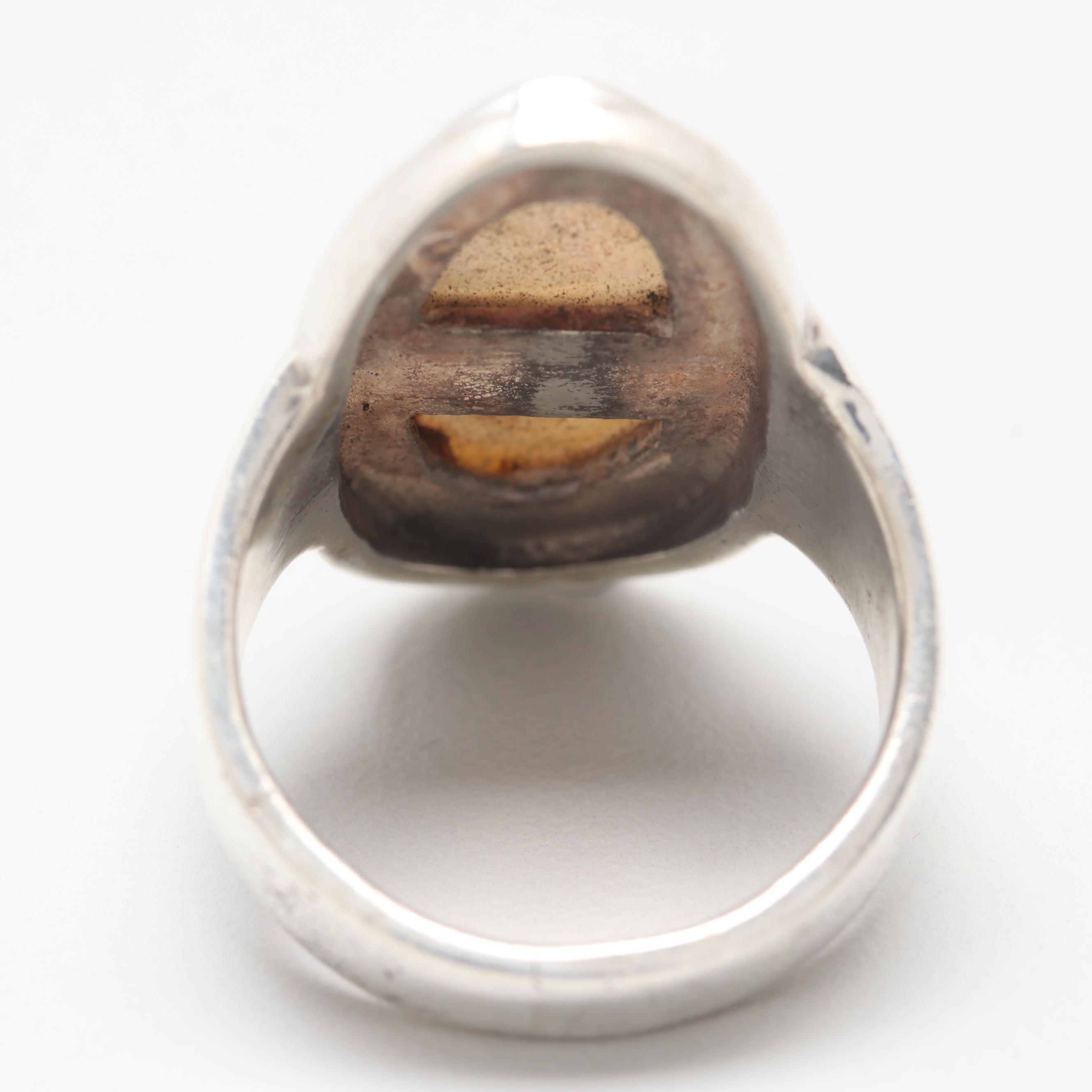 Sterling Silver Mother of Pearl Ring