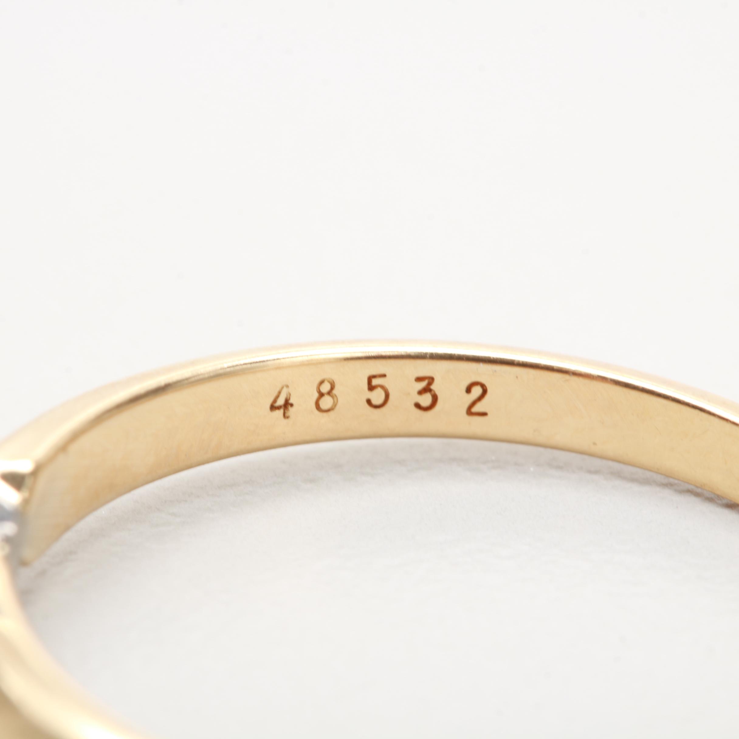 18K Yellow Gold and Platinum Yellow Diamond Ring