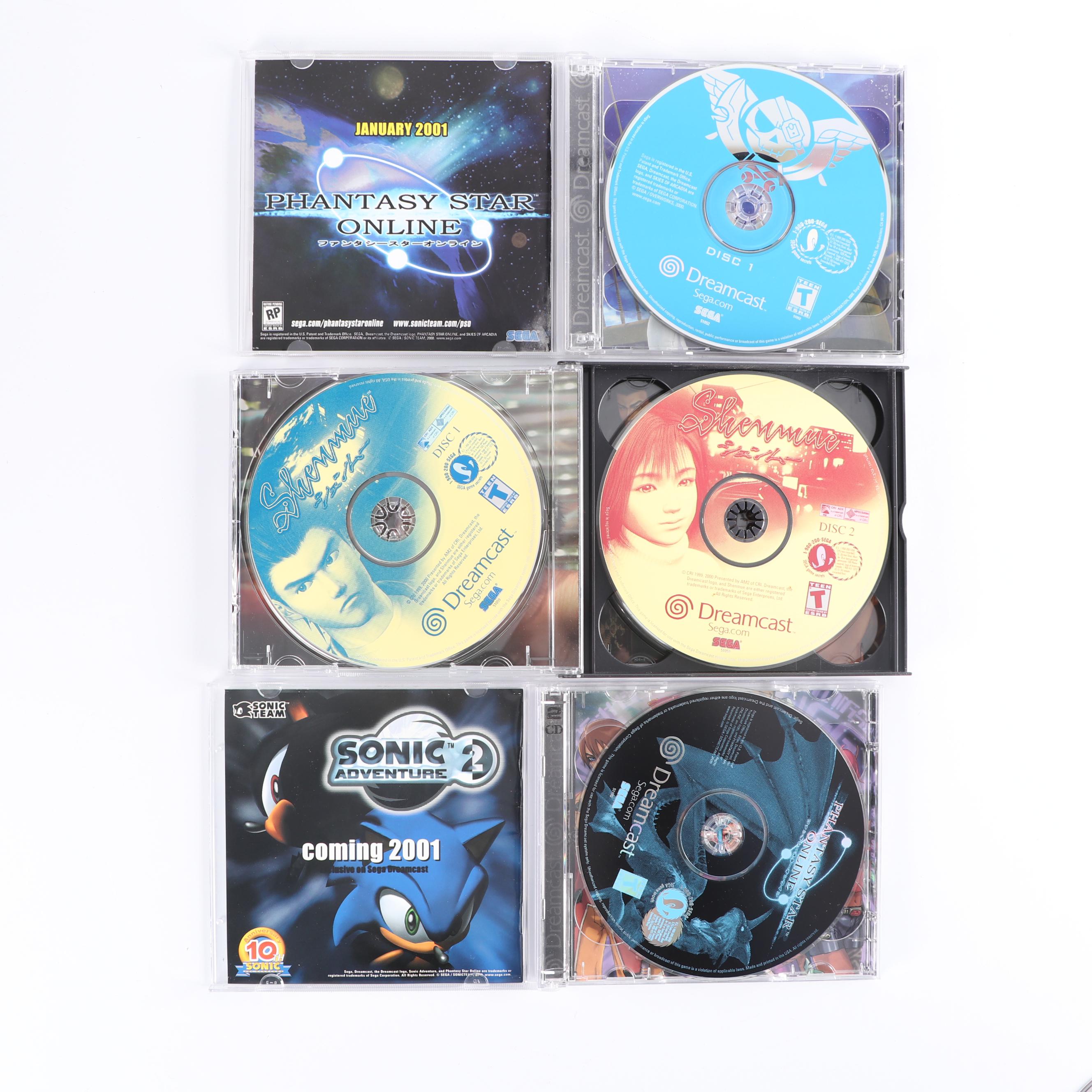 Sega Dreamcast and Nintendo Gamecube with Game Boy Player Attachment and Games