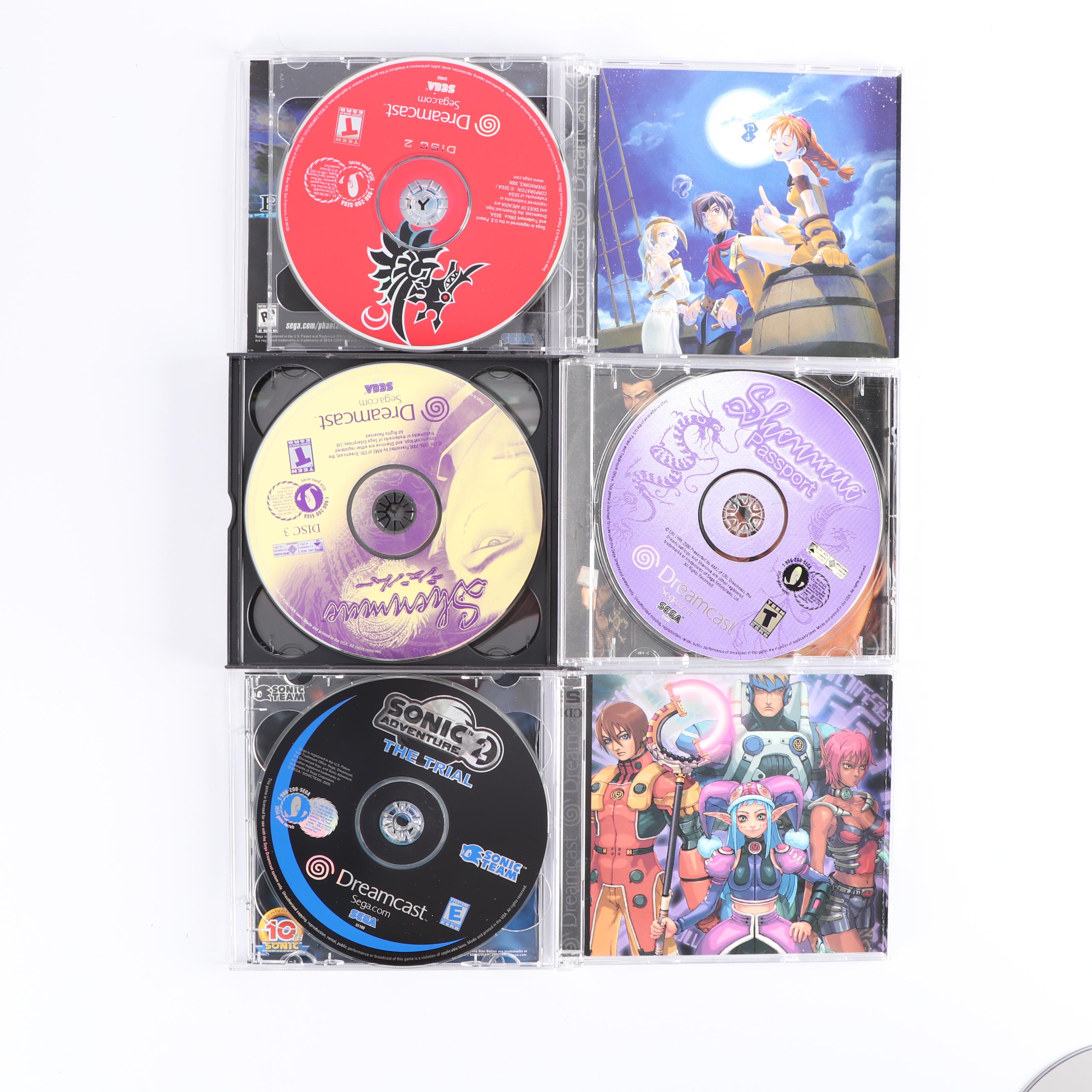 Sega Dreamcast and Nintendo Gamecube with Game Boy Player Attachment and Games