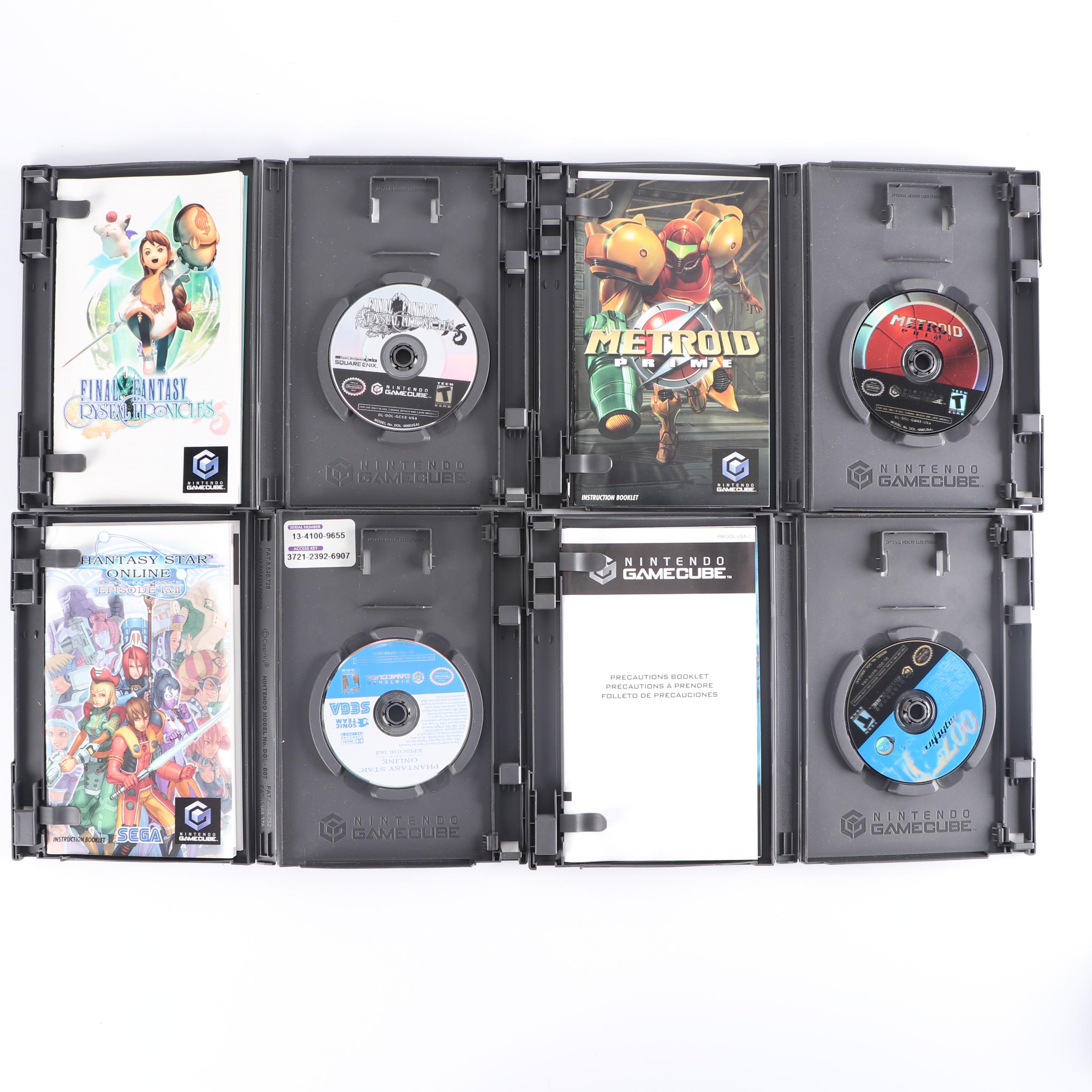 Sega Dreamcast and Nintendo Gamecube with Game Boy Player Attachment and Games