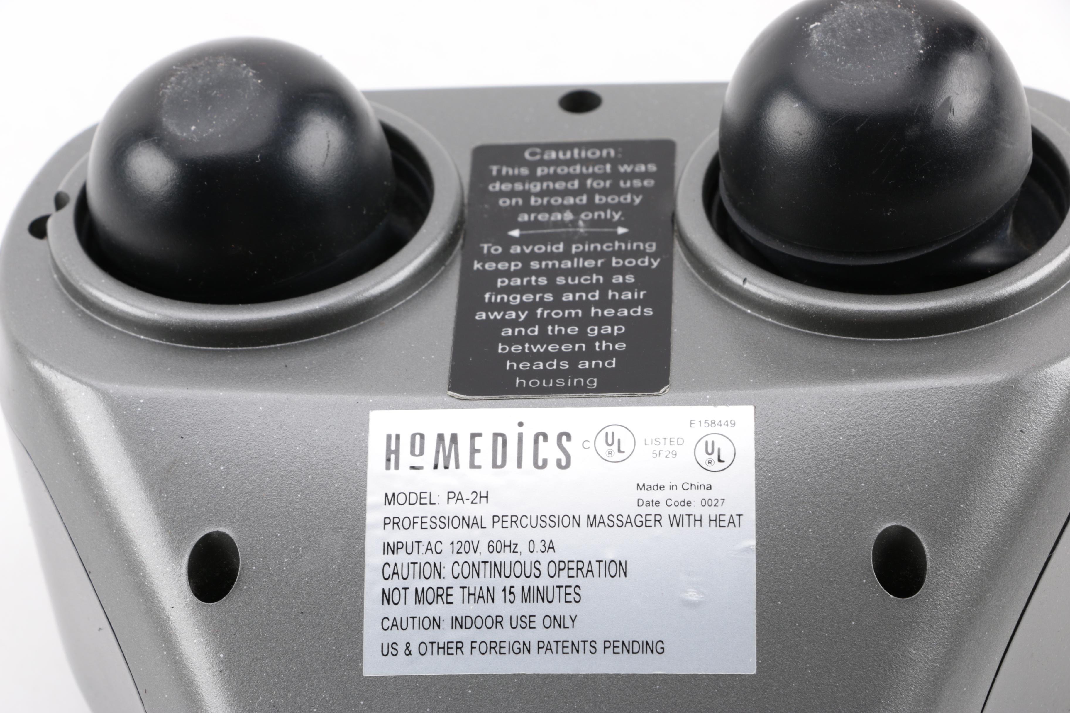 HoMedics Shiatsu Foot Massager and Professional Percussion Massager with Heat