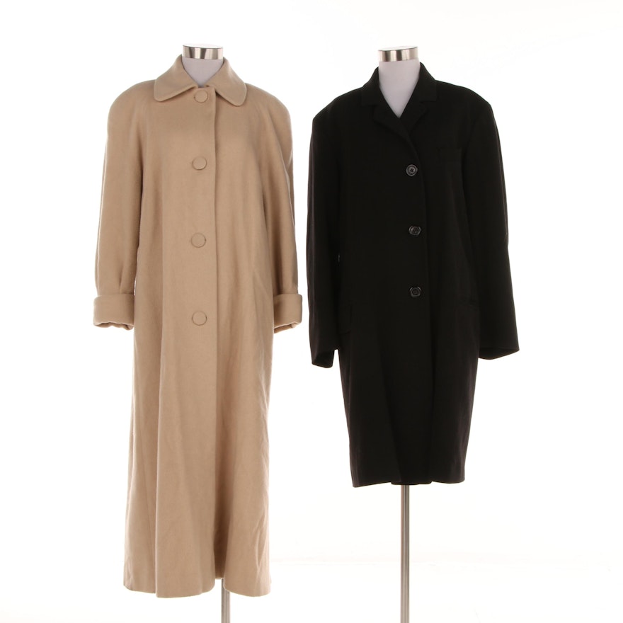 Women's H Halston and Jil Sander Wool Blend Coats