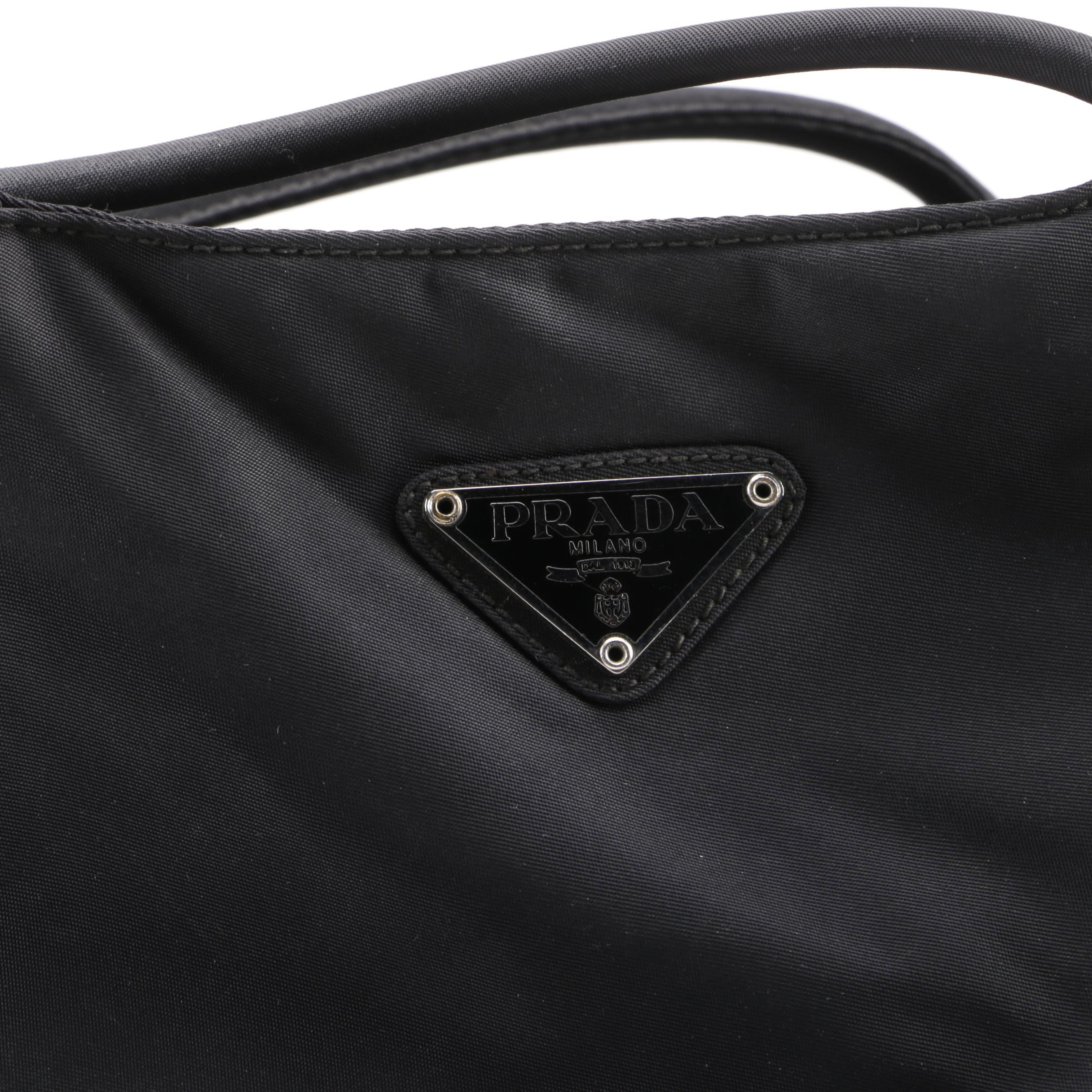 Prada Black Nylon Tote Bag