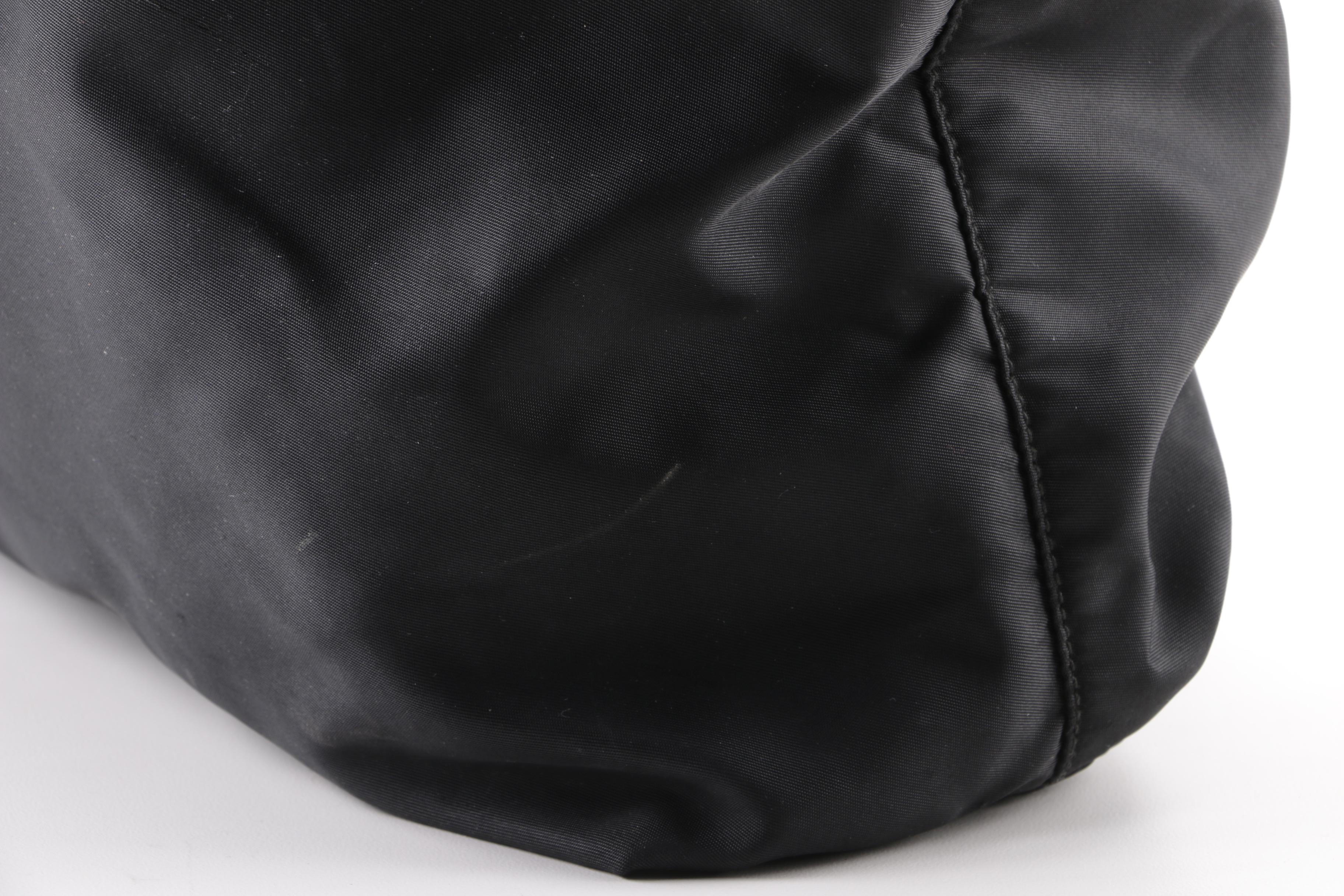 Prada Black Nylon Tote Bag