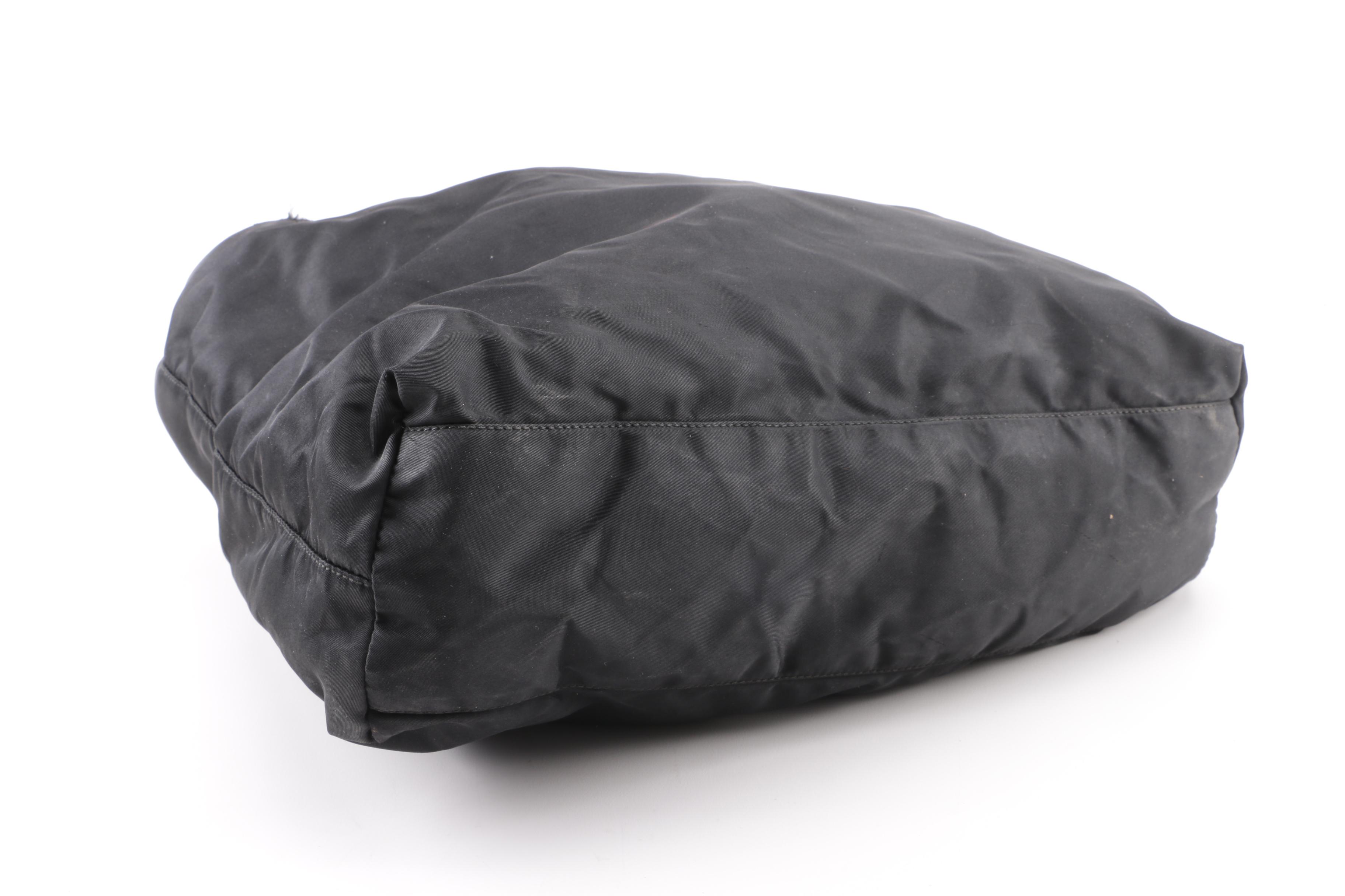 Prada Black Nylon Tote Bag