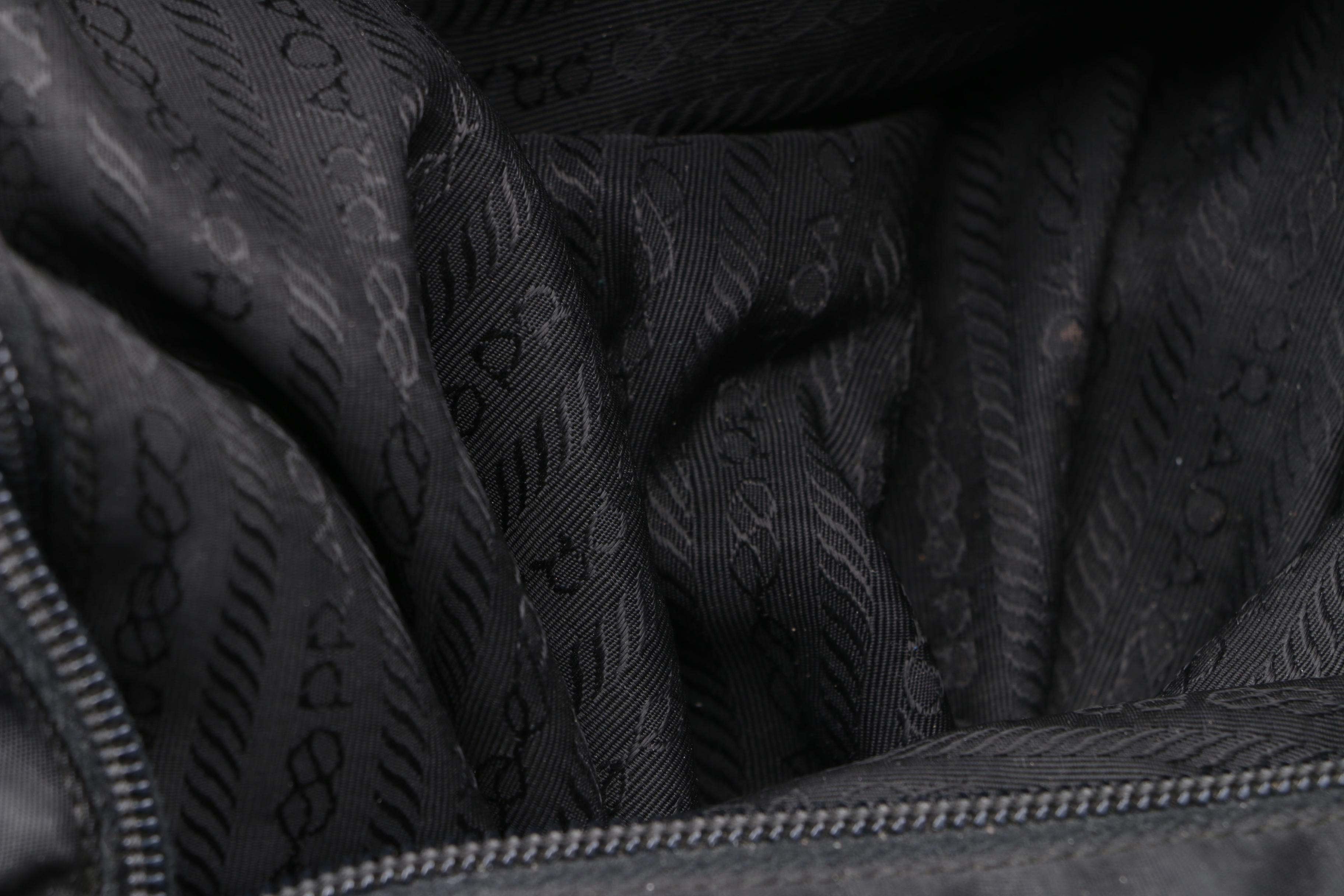 Prada Black Nylon Tote Bag