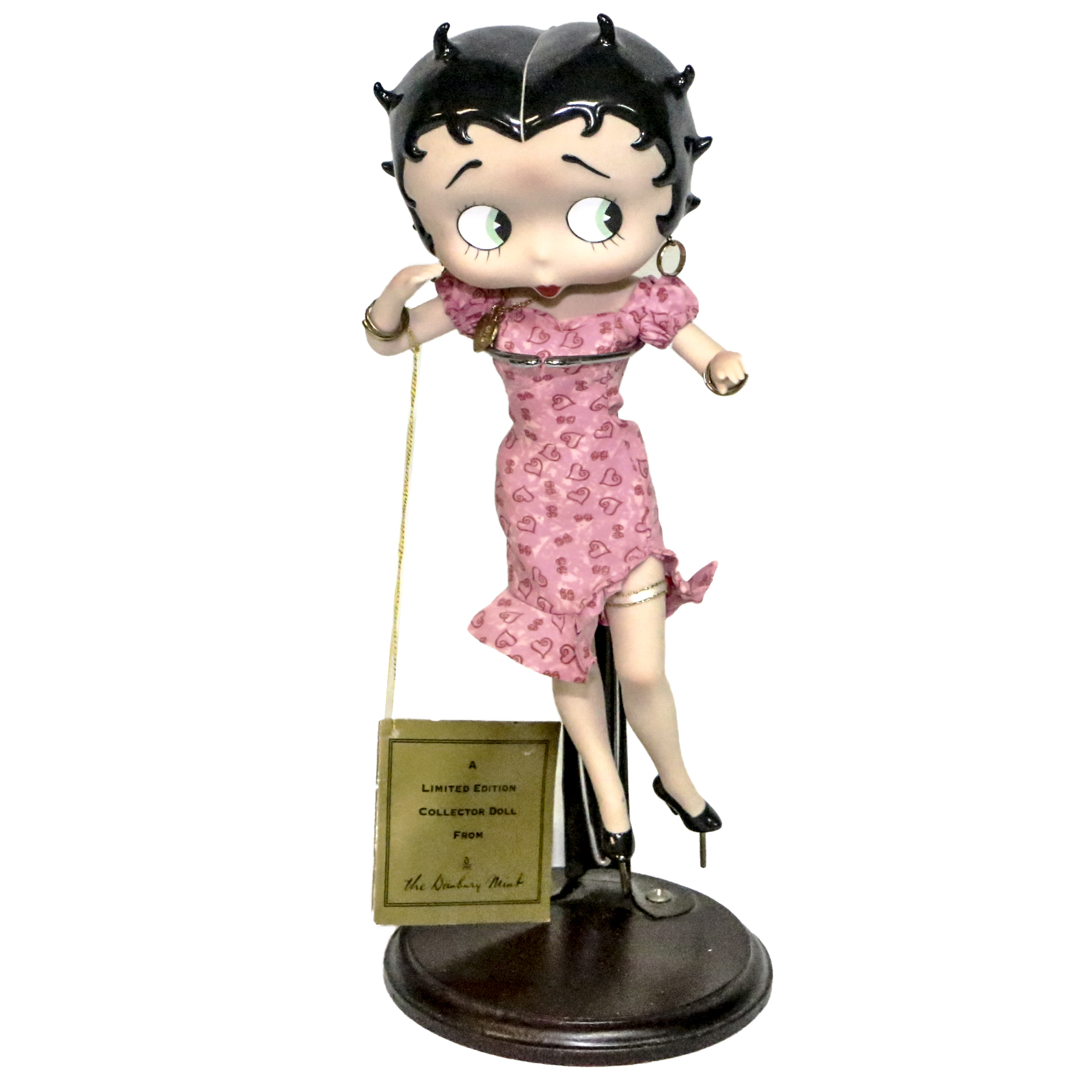 The Danbury Mint Betty Boop "You Steal Our Hearts" Porcelain Doll