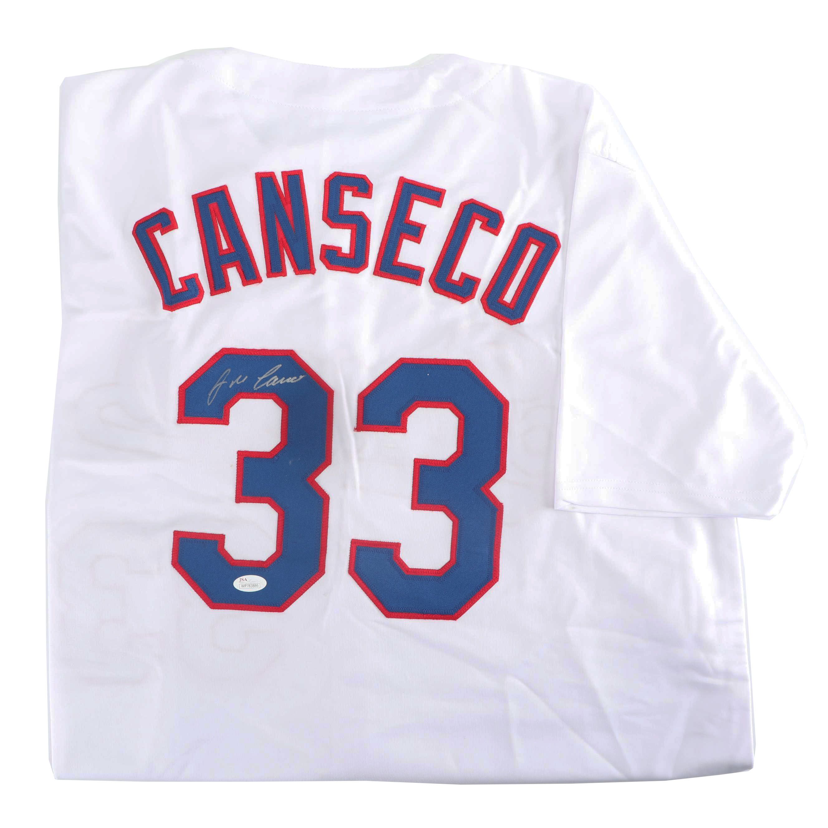 Jose Canseco Autographed Texas Rangers Replica Jersey - JSA COA
