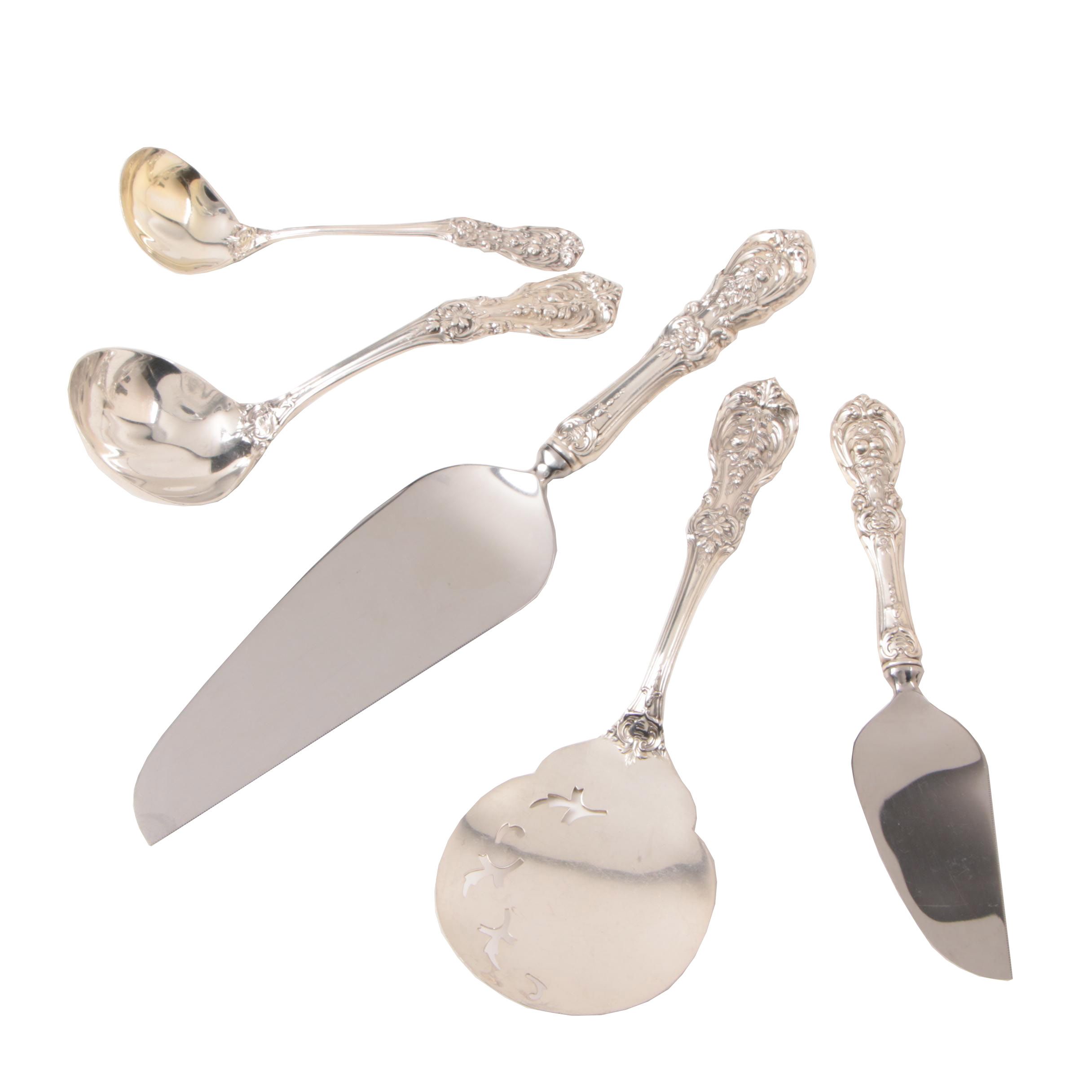 Collection of Reed & Barton Sterling Silver "Francis I" Serving Utensils
