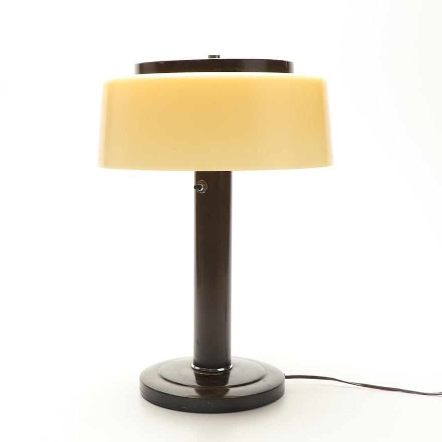 Mid Century Modern Table Lamp with Mobilite Shade