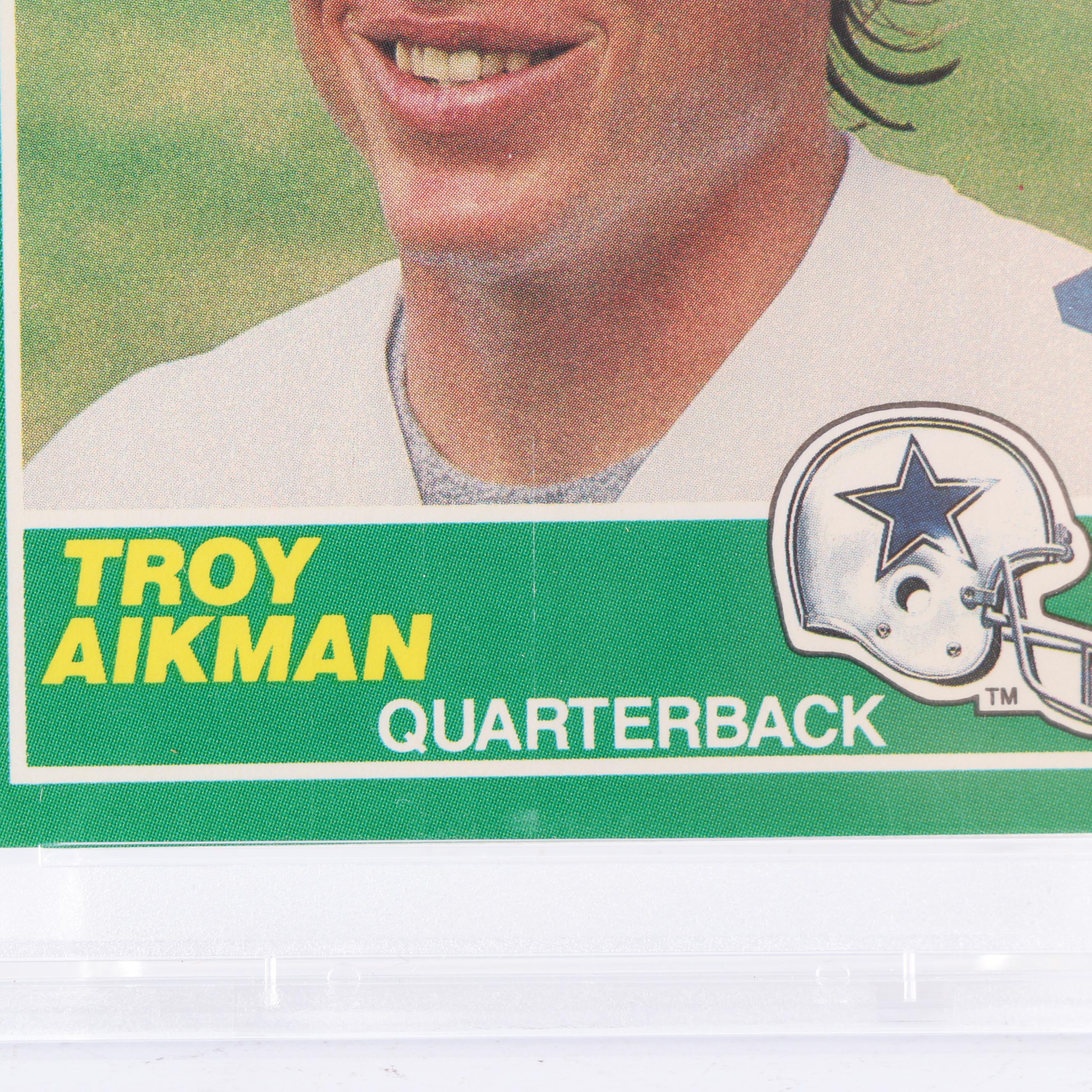 Troy Aikman 1989 Score #270 Rookie Card PSA Graded Mint 9