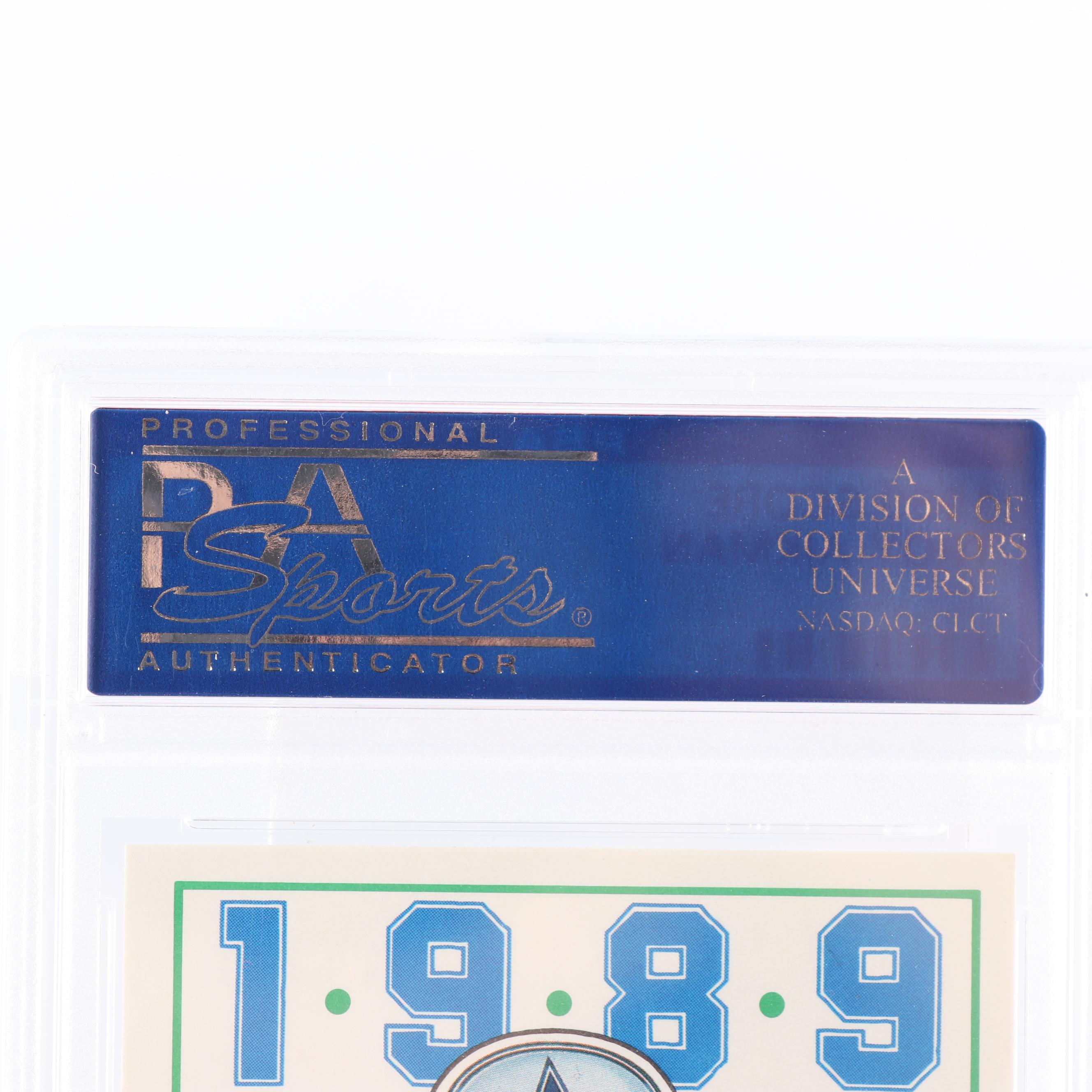 Troy Aikman 1989 Score #270 Rookie Card PSA Graded Mint 9