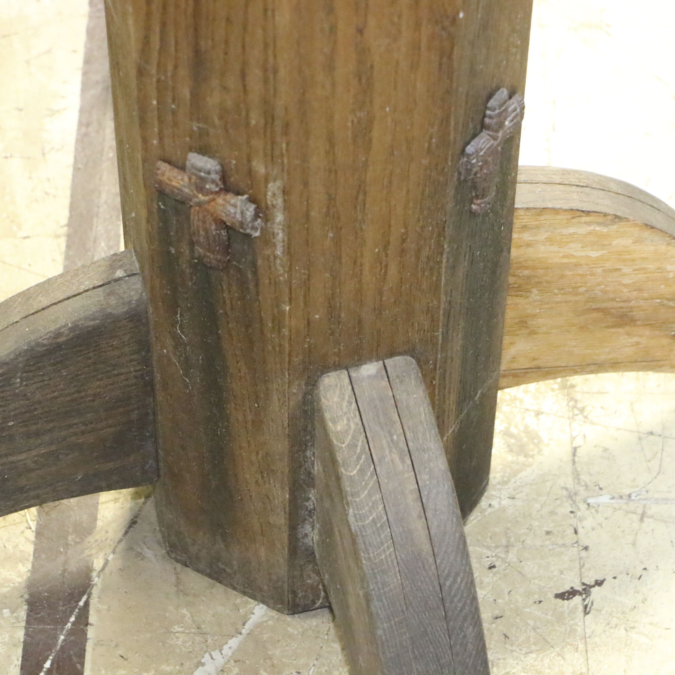 Oak Pub Table, 20th Century