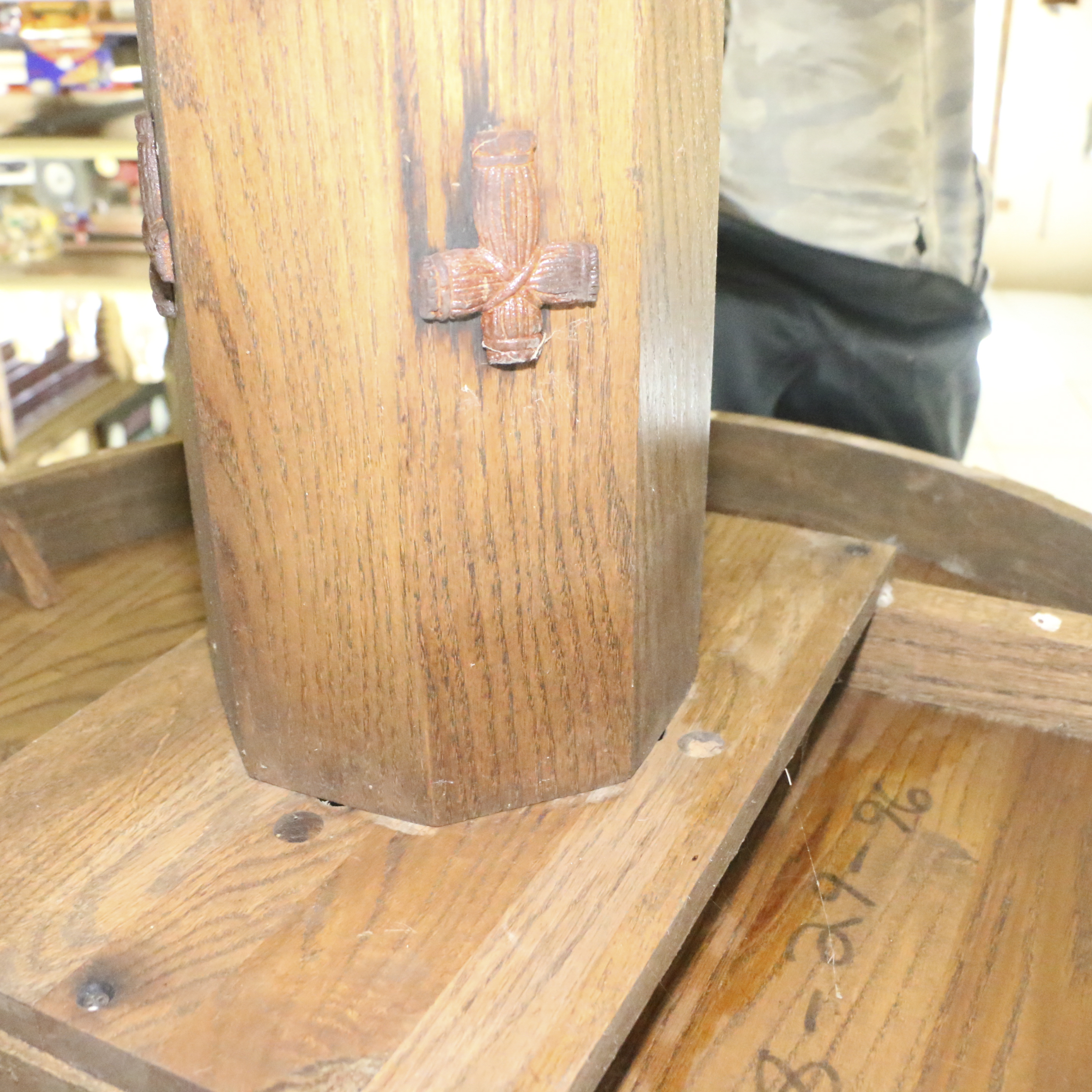 Oak Pub Table, 20th Century