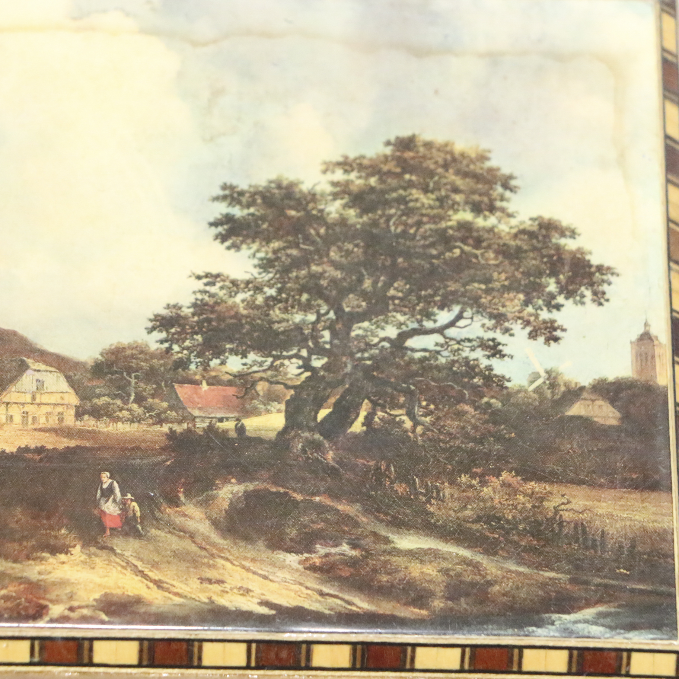 Reuge Swiss Music Box featuring Pastoral Scene, "Edelweiss"