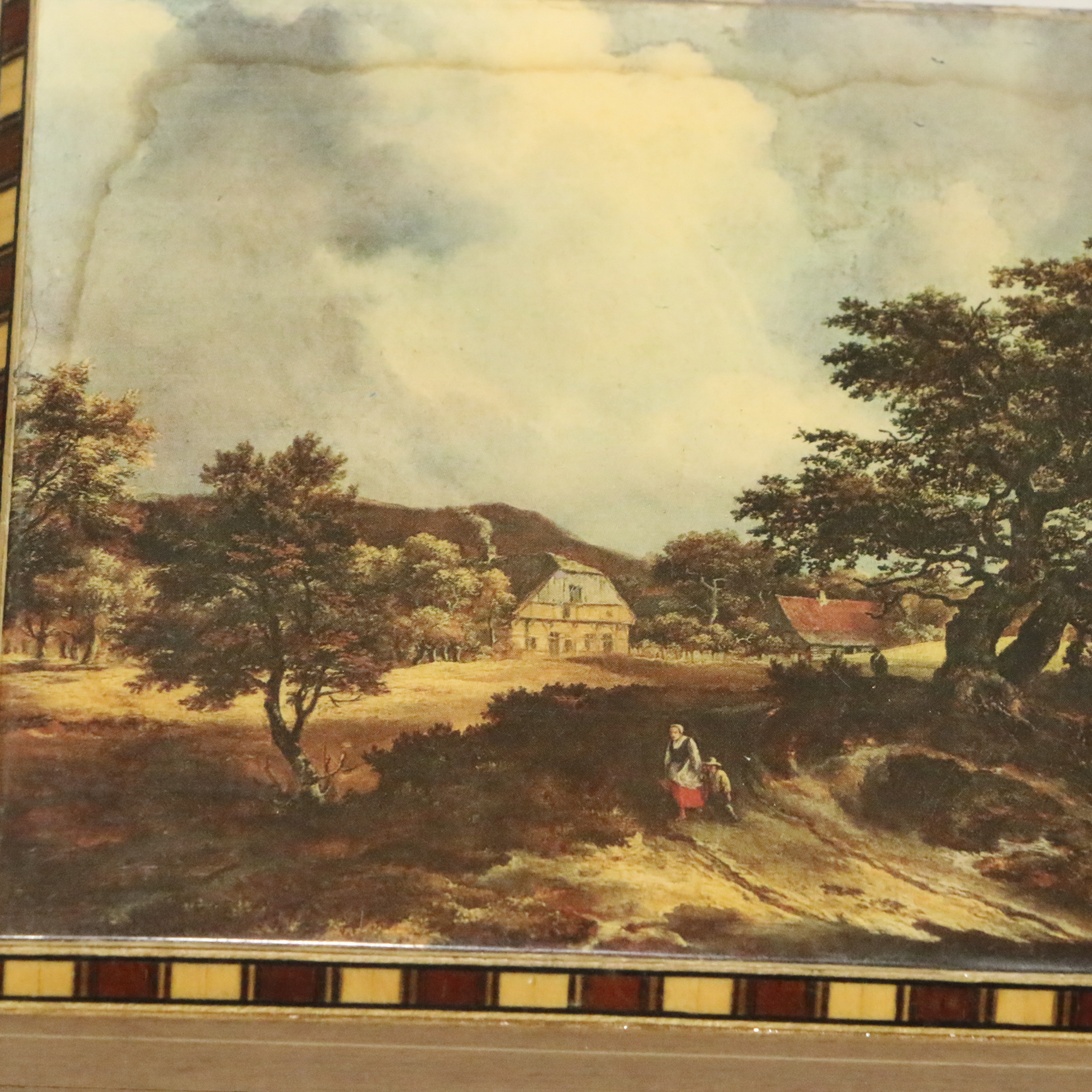 Reuge Swiss Music Box featuring Pastoral Scene, "Edelweiss"