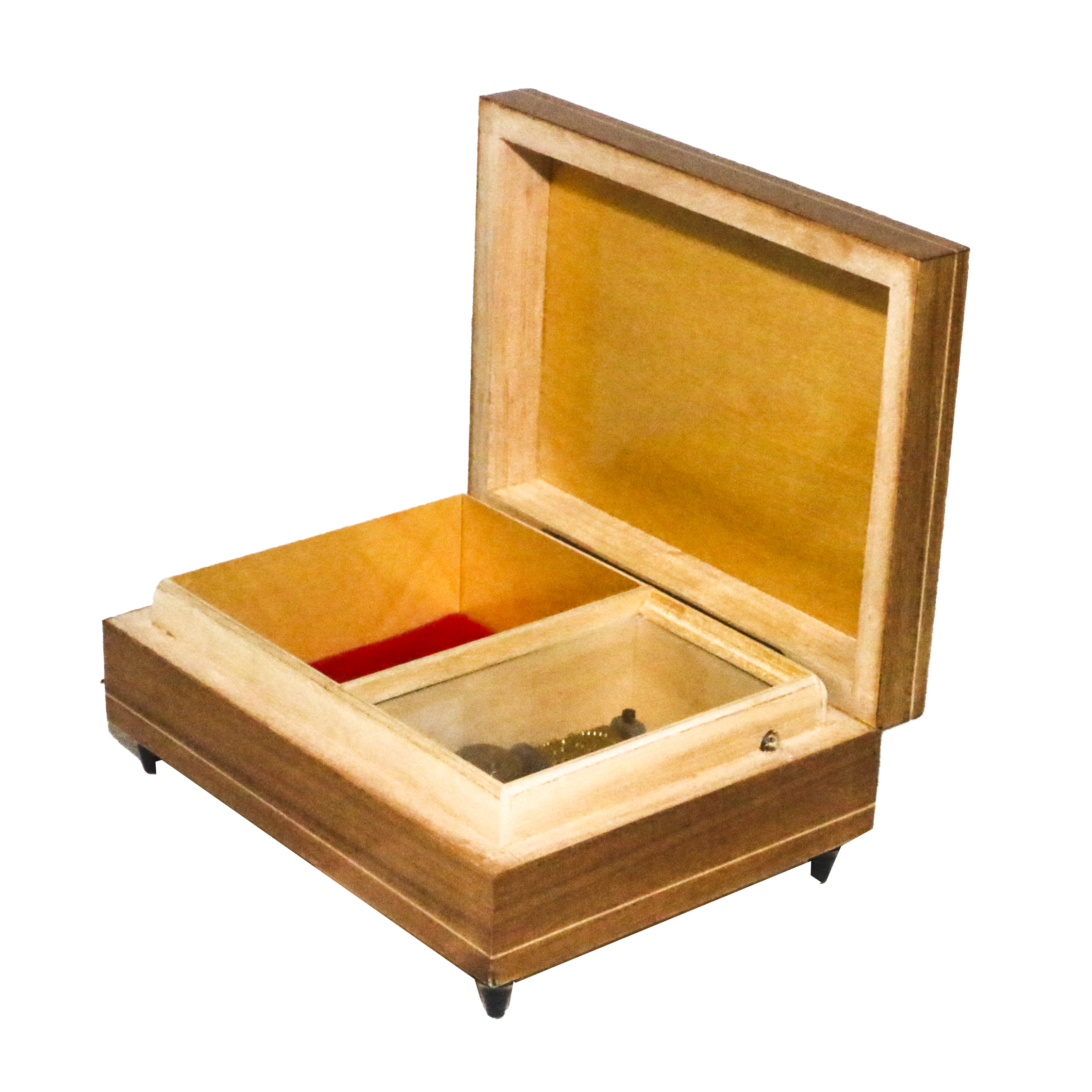 Reuge Swiss Music Box featuring Pastoral Scene, "Edelweiss"