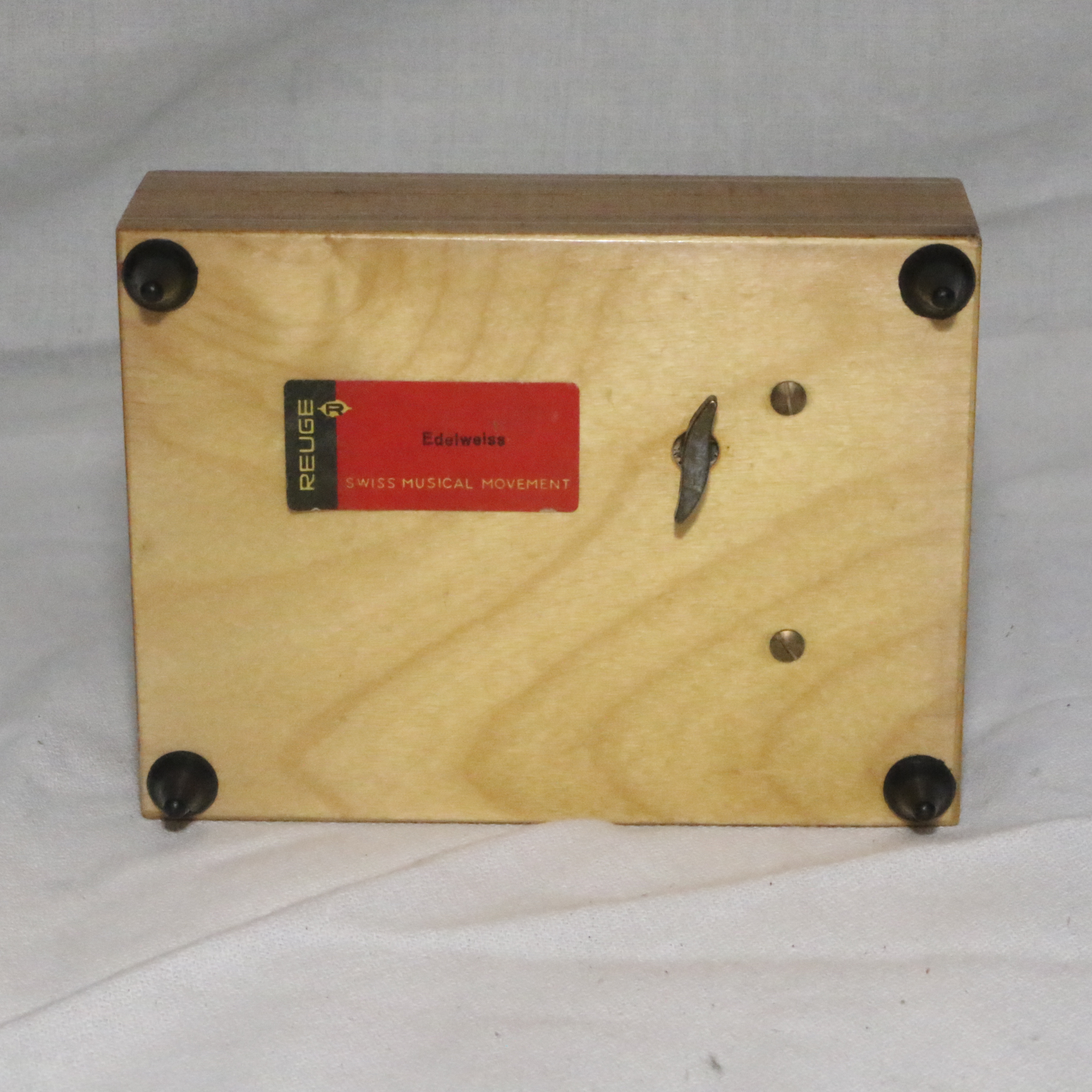 Reuge Swiss Music Box featuring Pastoral Scene, "Edelweiss"