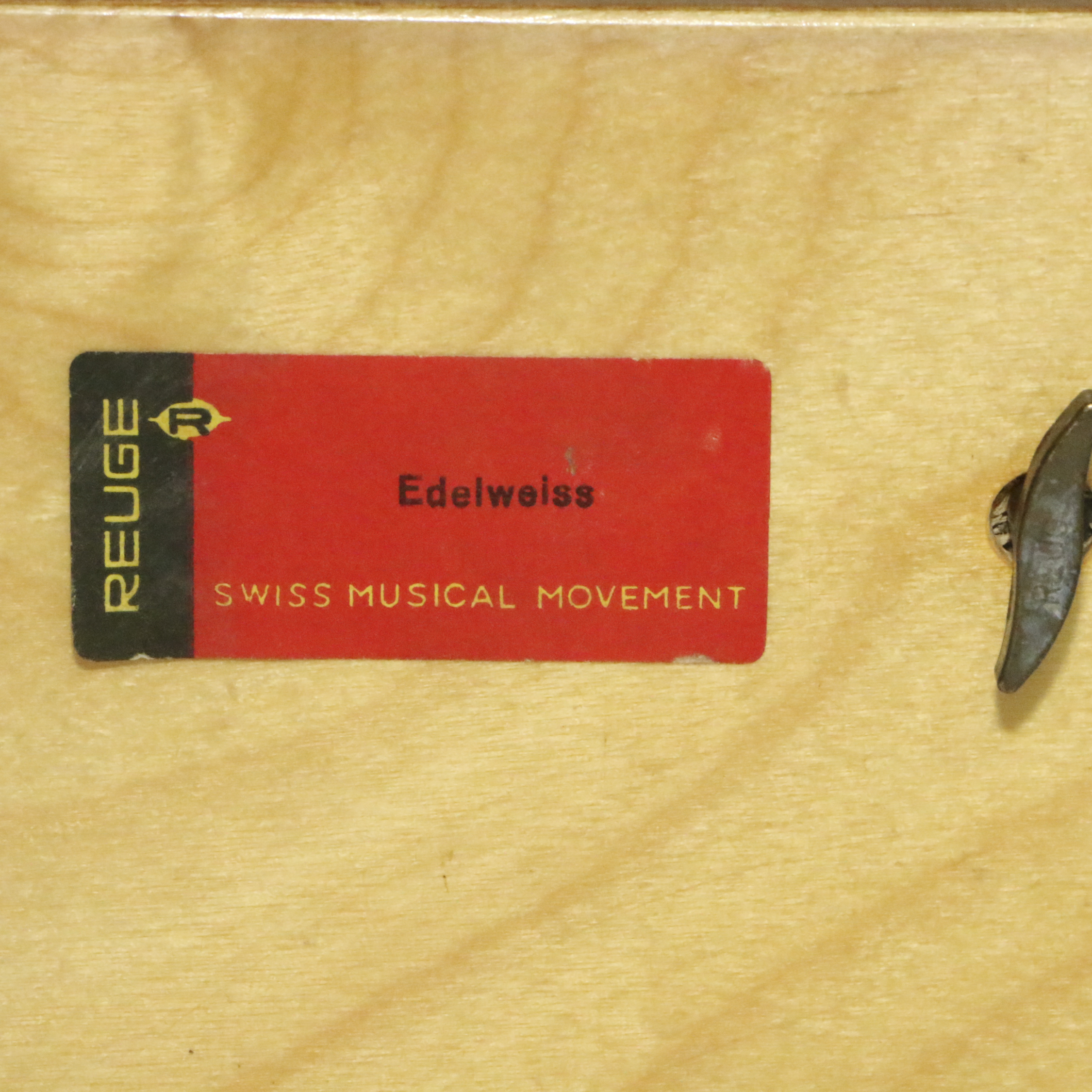 Reuge Swiss Music Box featuring Pastoral Scene, "Edelweiss"