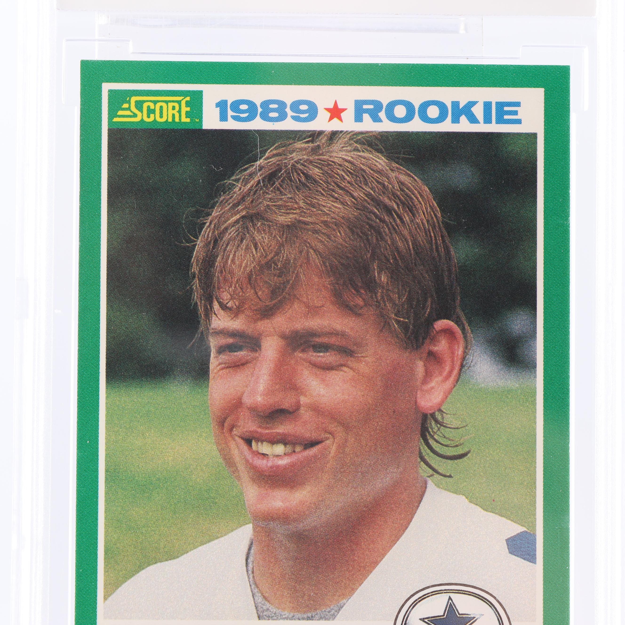 Troy Aikman 1989 Score #270 Rookie Card BCCG Graded Mint 10
