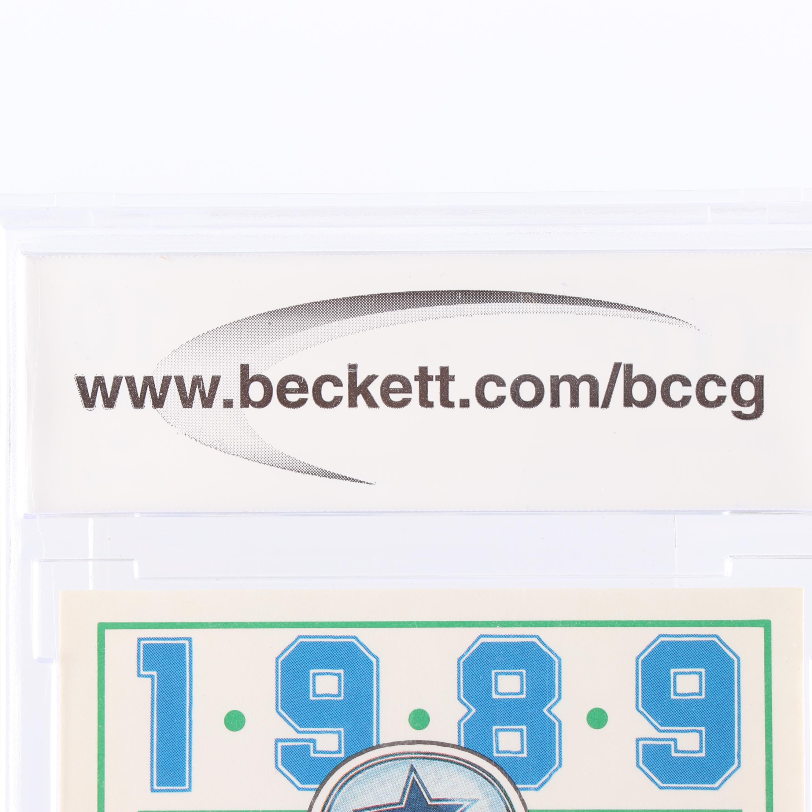 Troy Aikman 1989 Score #270 Rookie Card BCCG Graded Mint 10