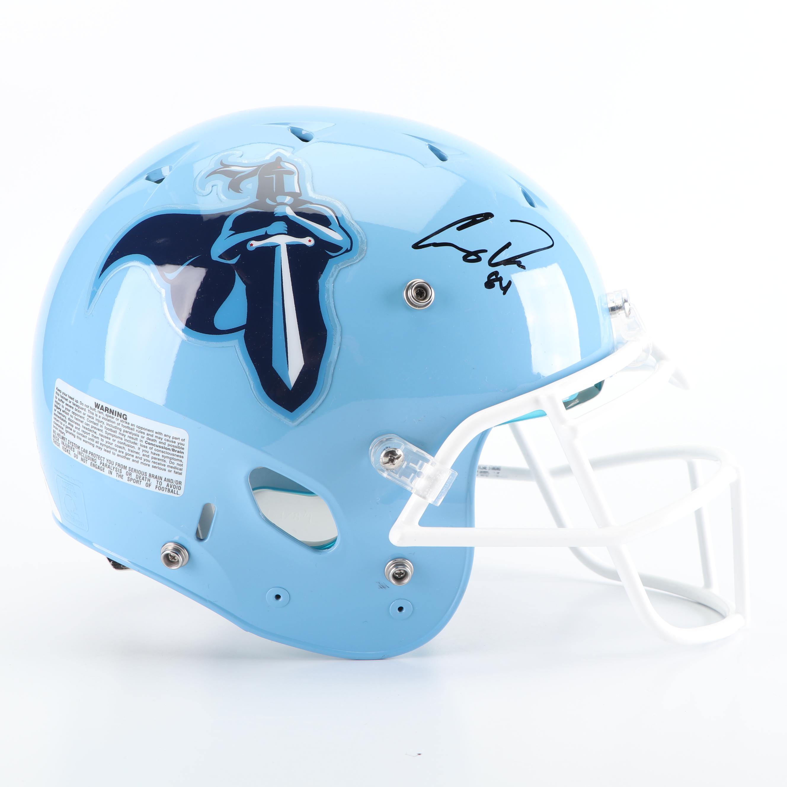 Corey Davis Autographed Tennessee Titans Full Size Football Helmet, JSA COA