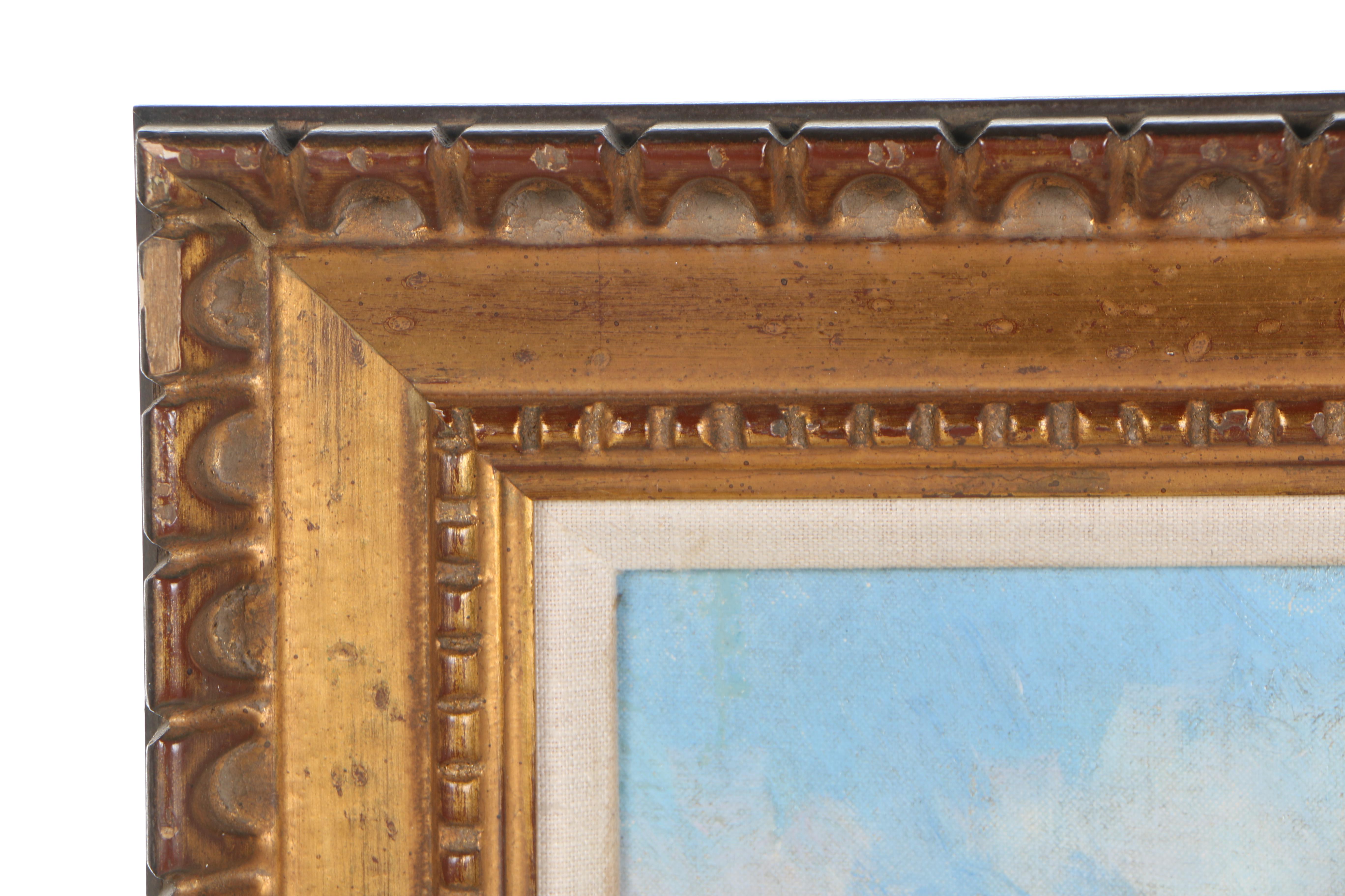 Paul Ashbrook Mid Century Oil Painting on Canvas Board