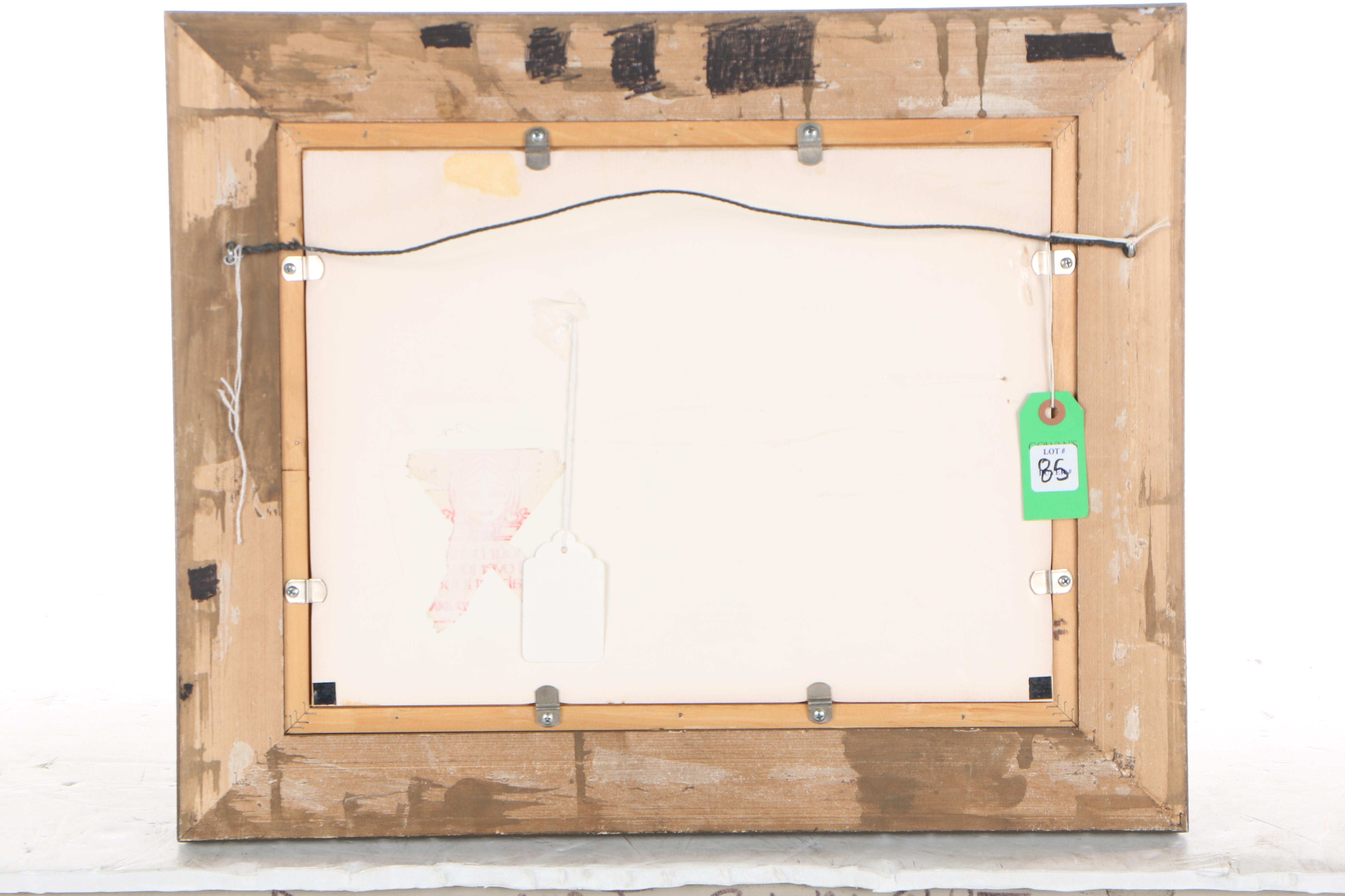 Paul Ashbrook Mid Century Oil Painting on Canvas Board