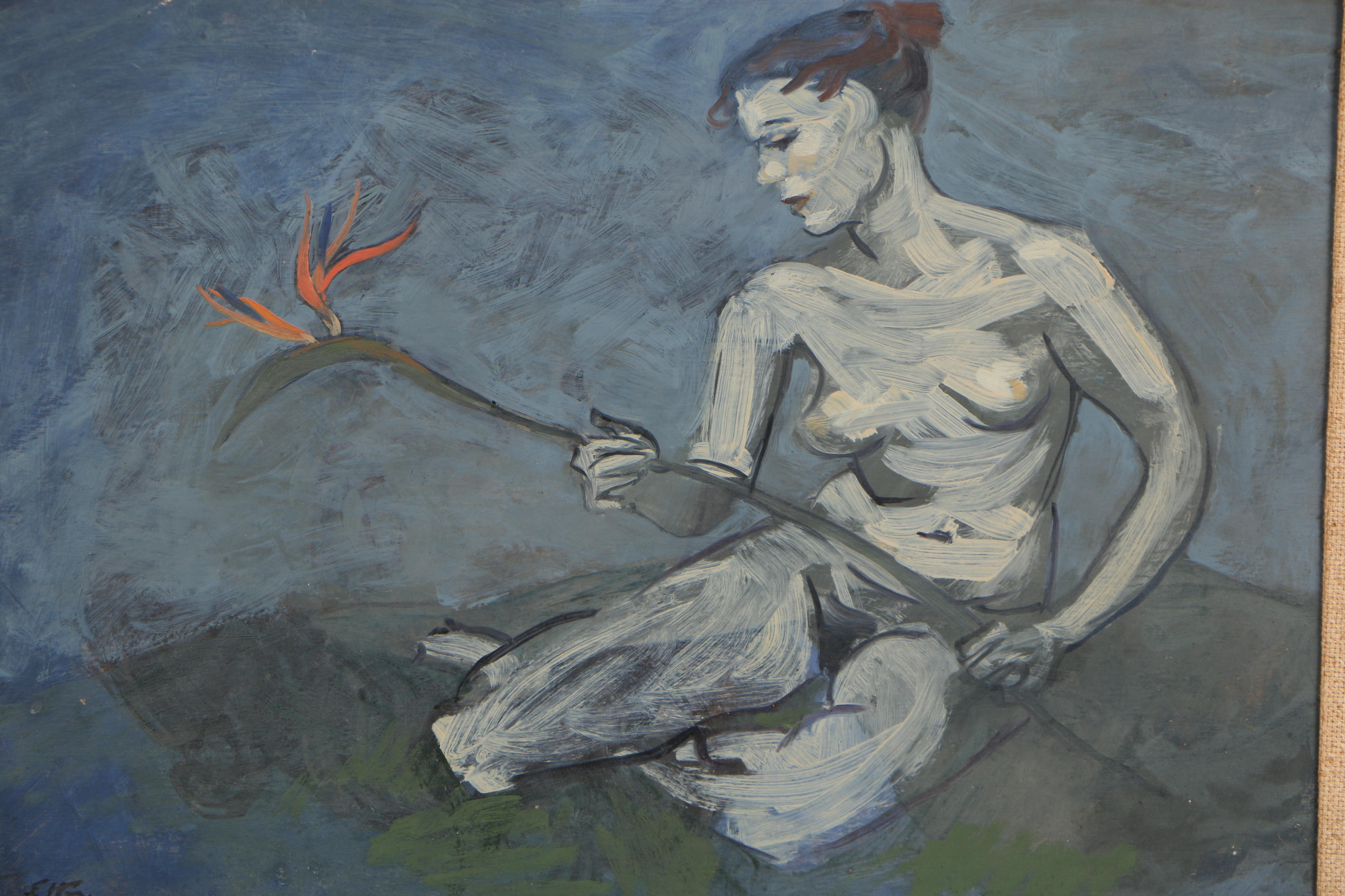 Emlen Etting, Jr. Mid Century Oil Painting on Board