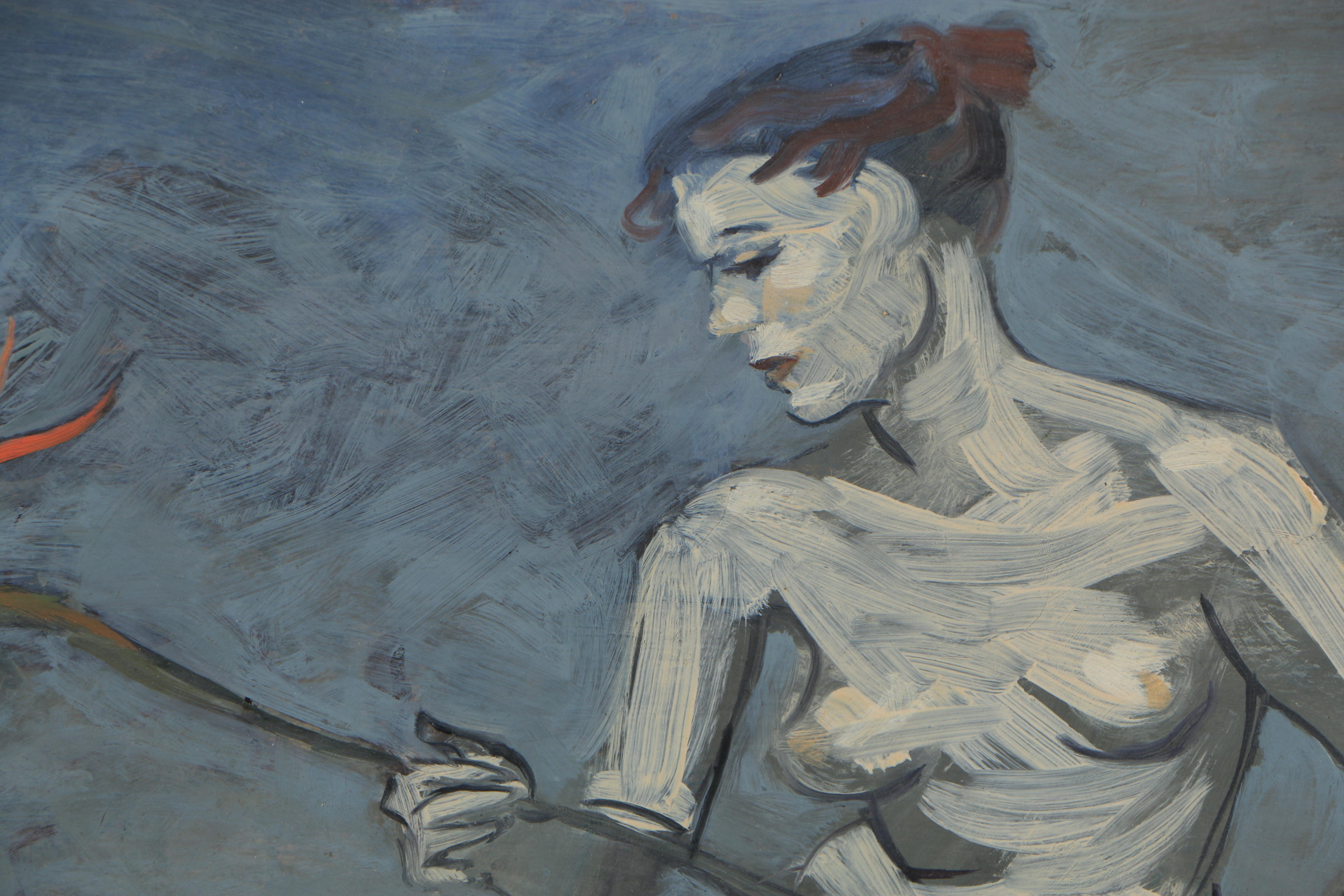 Emlen Etting, Jr. Mid Century Oil Painting on Board