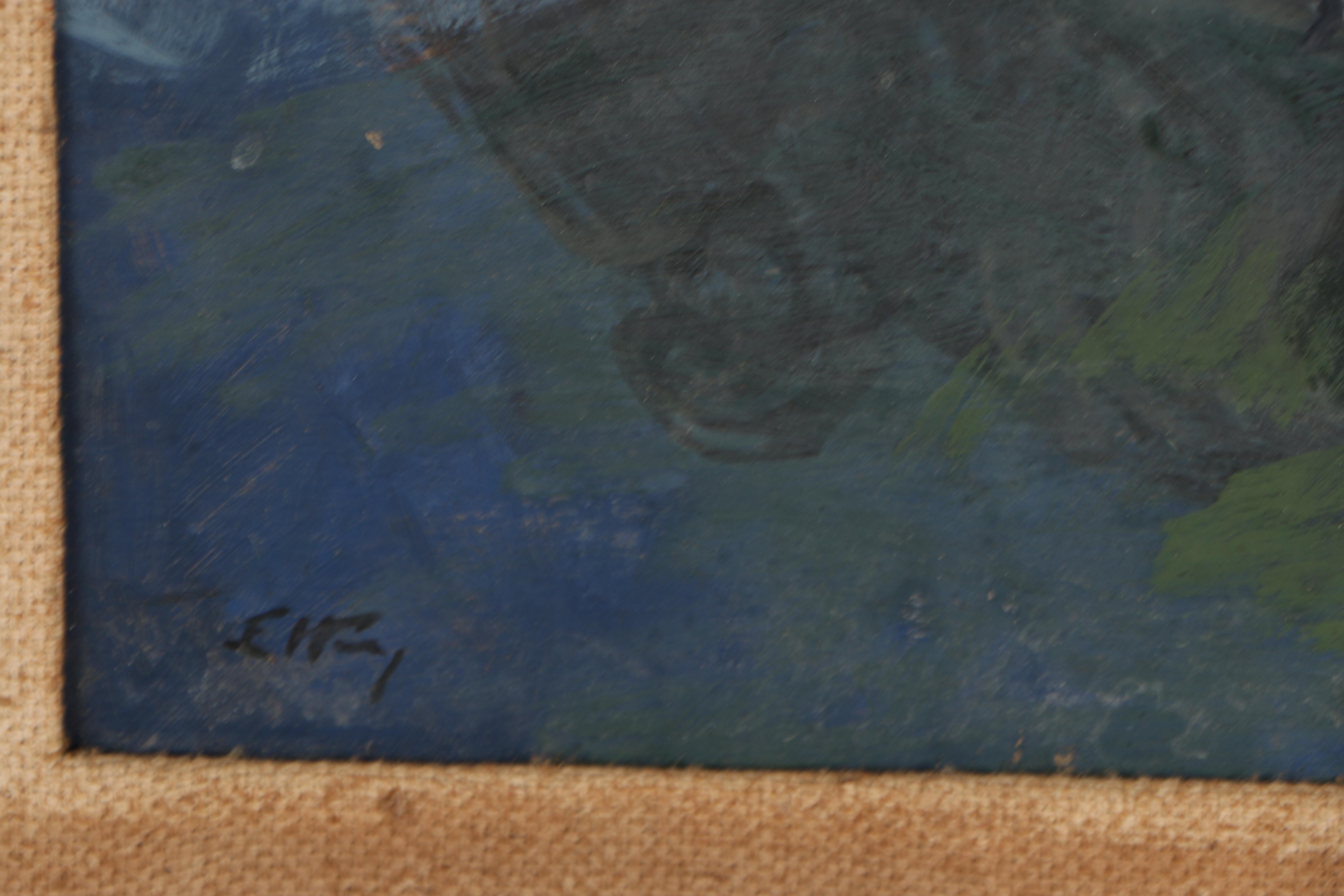 Emlen Etting, Jr. Mid Century Oil Painting on Board