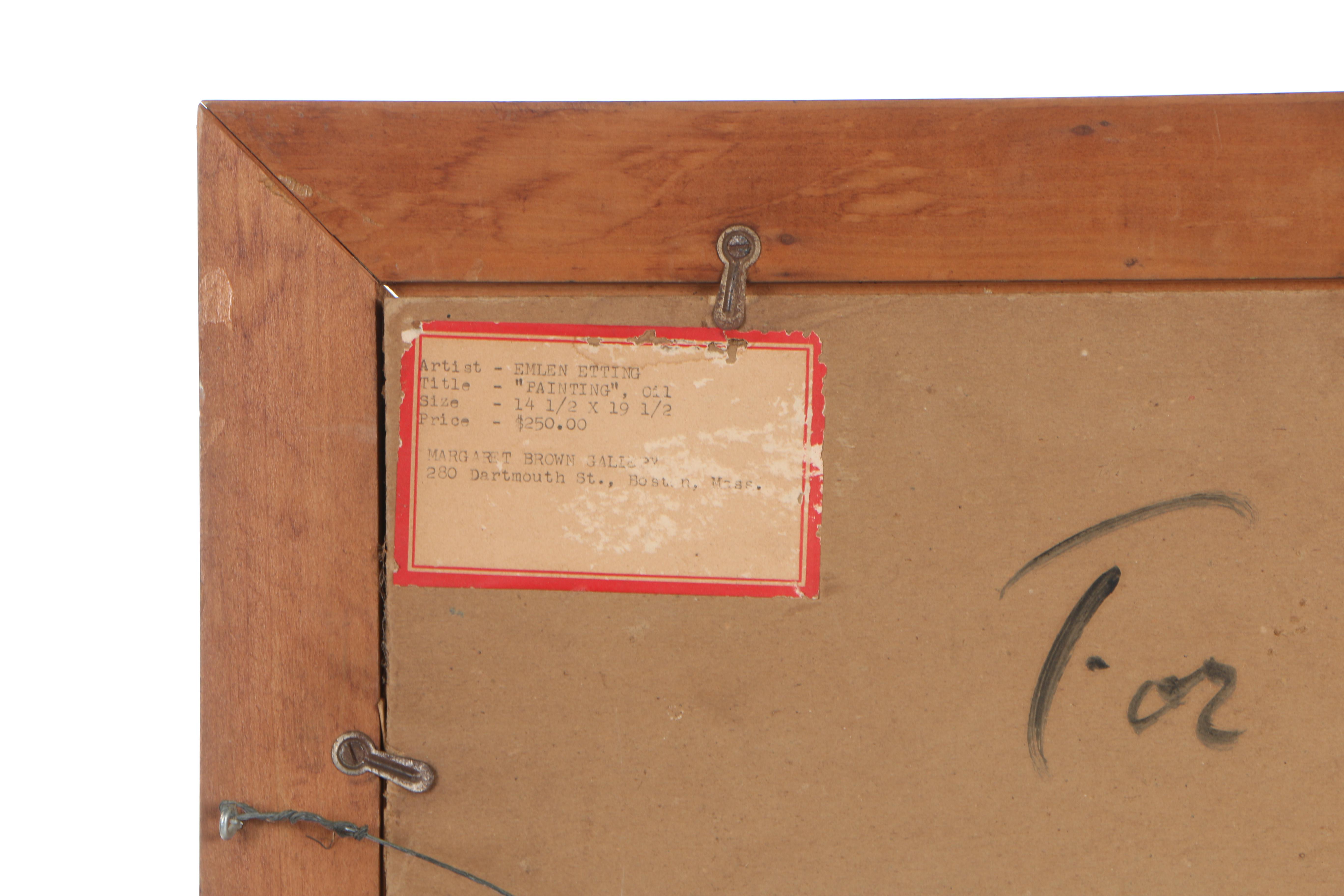 Emlen Etting, Jr. Mid Century Oil Painting on Board