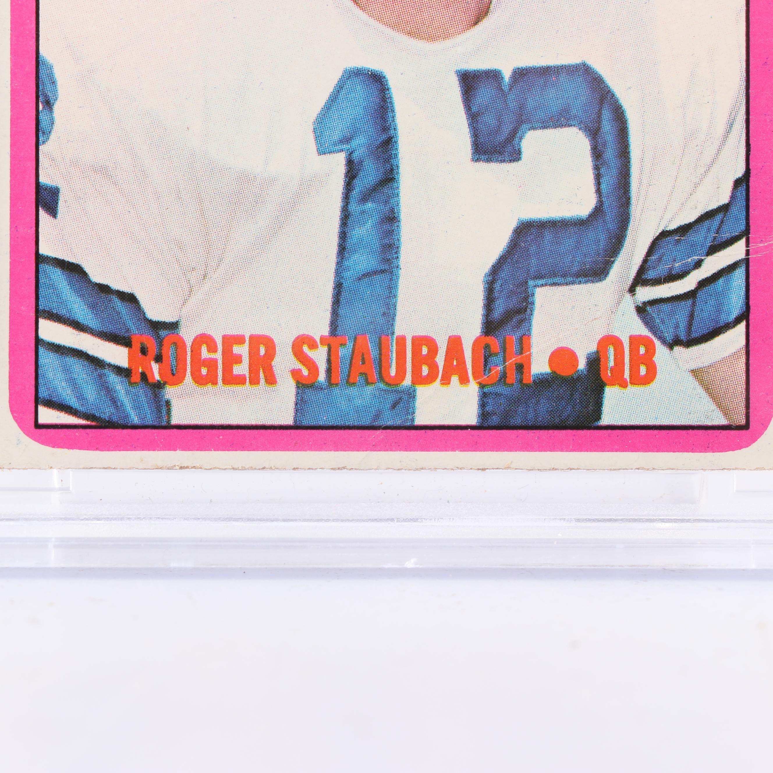 Roger Staubach Graded Rookie Card 1972 Topps #200 Football Card