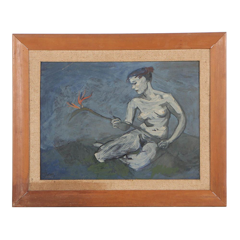 Emlen Etting, Jr. Mid Century Oil Painting on Board