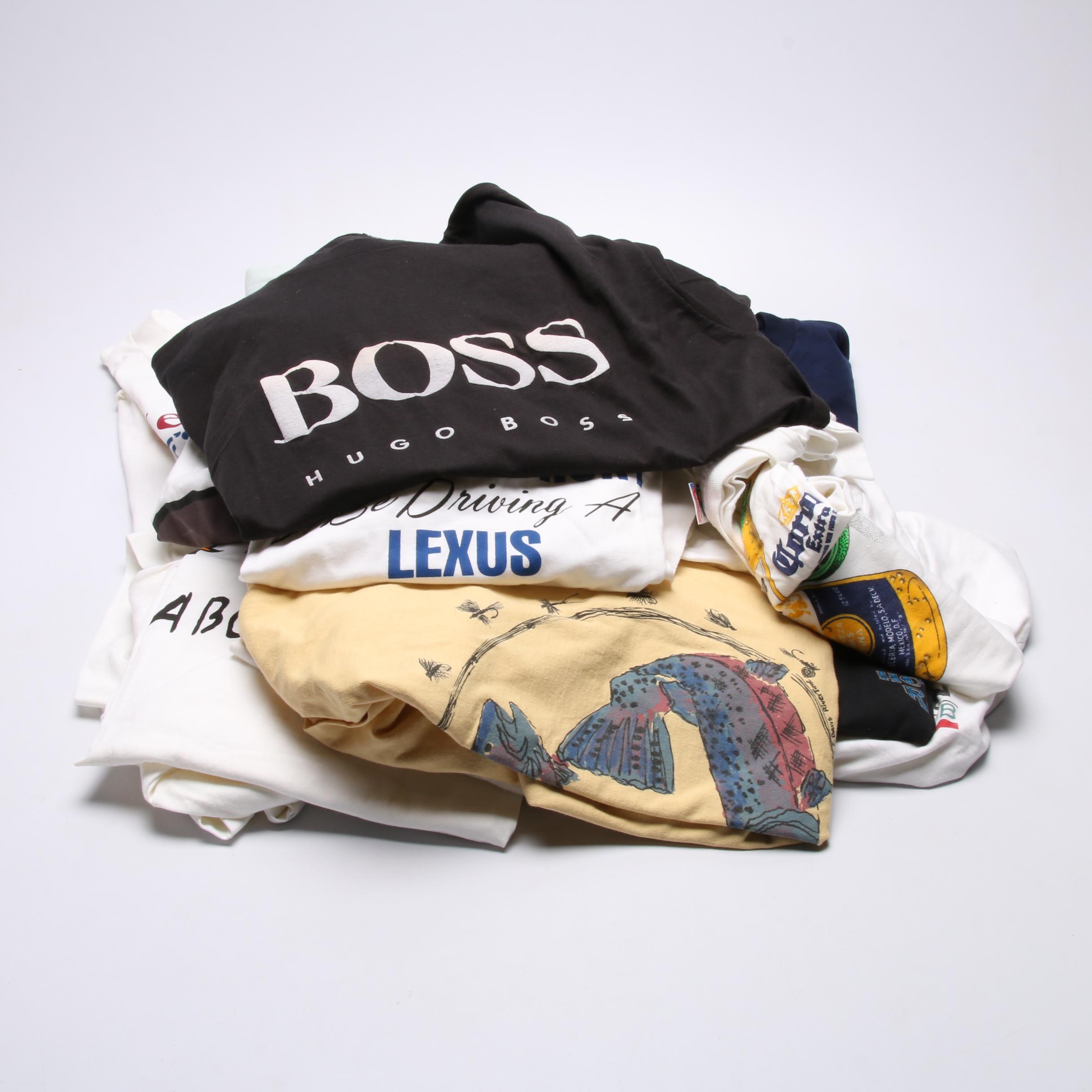 Cotton T-Shirts Including Disney Characters, The Far Side, Corona Beer and More