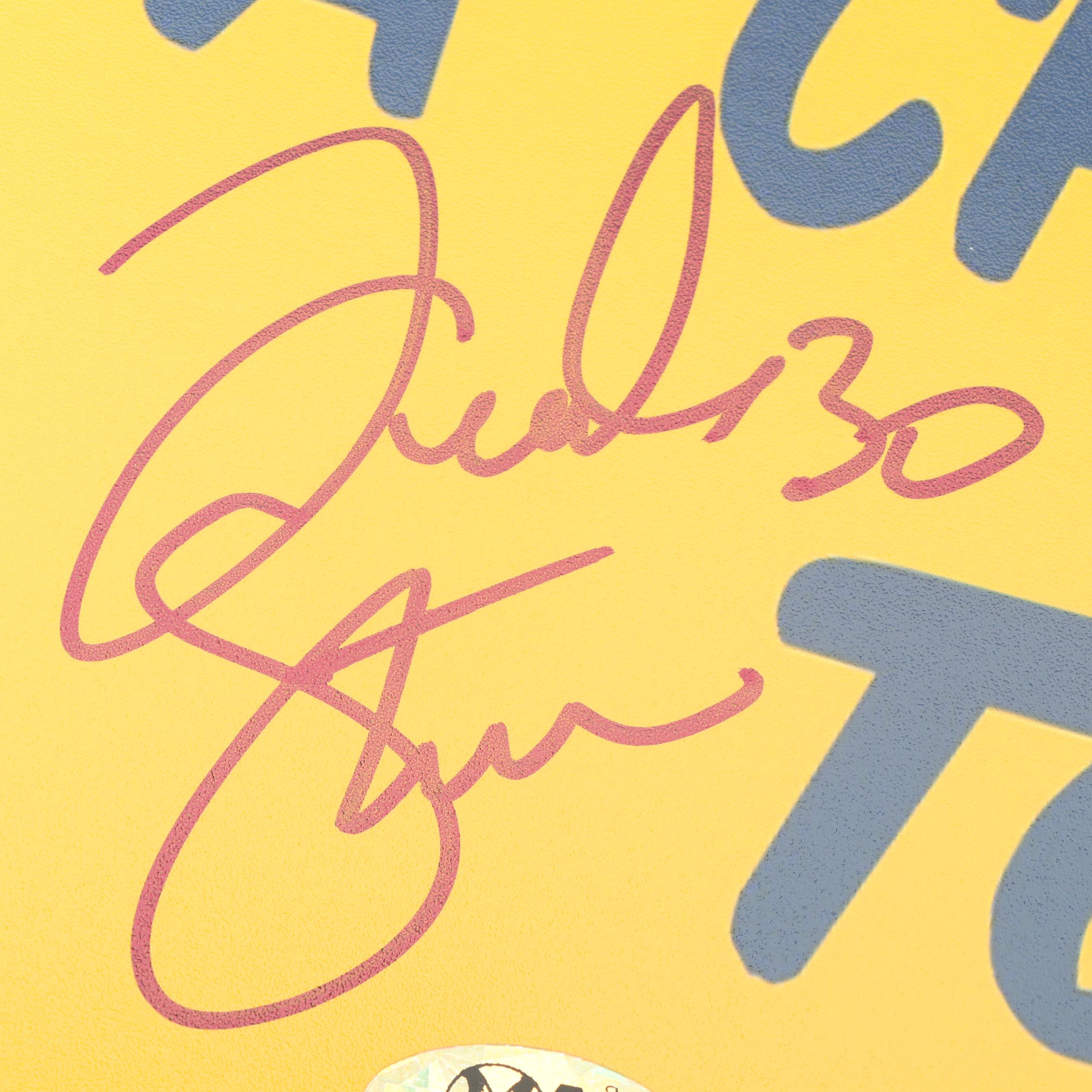 Autographed "Play Like A Champion Today" Notre Dame Football Poster