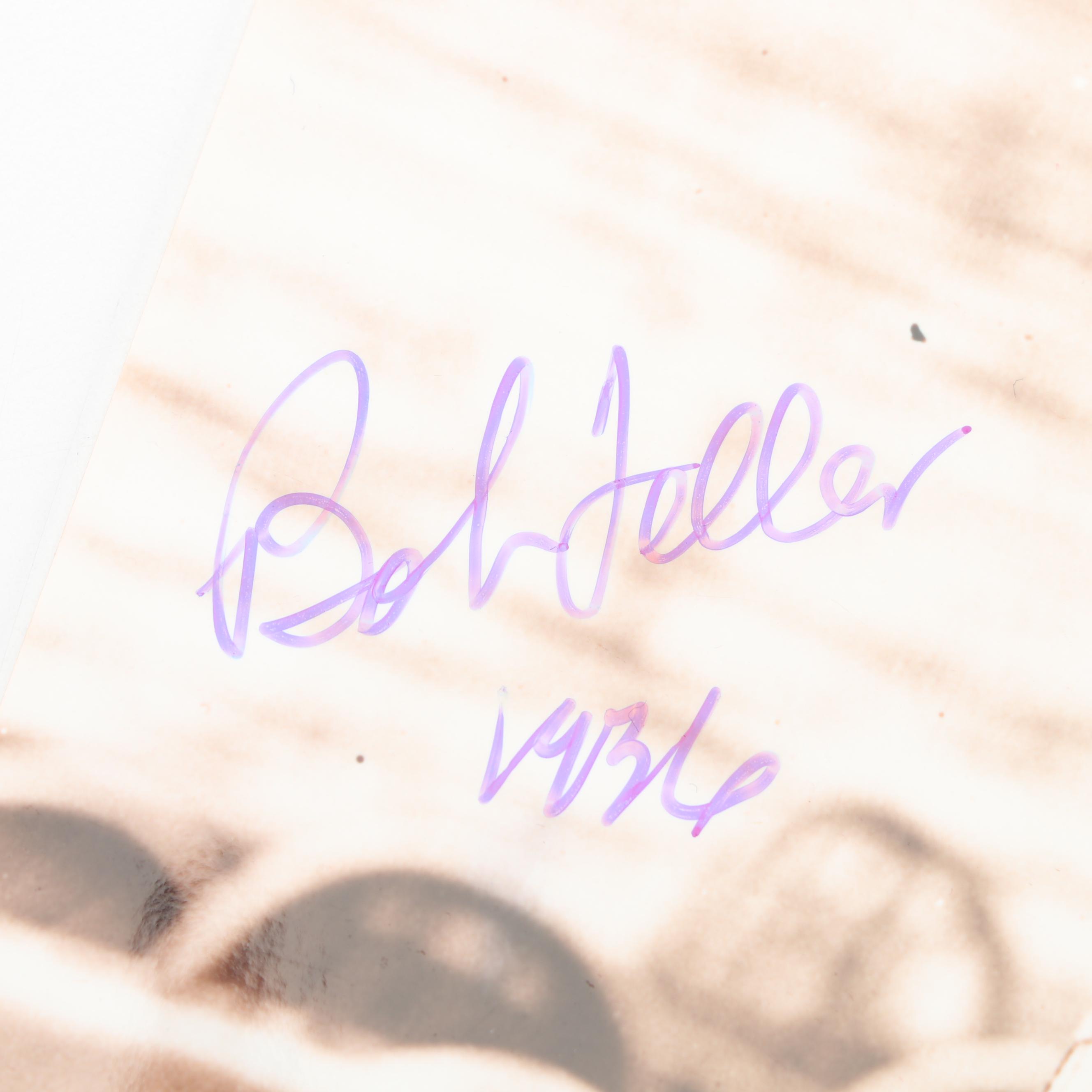 Bob Feller Autographed Sepia Tone Photographs