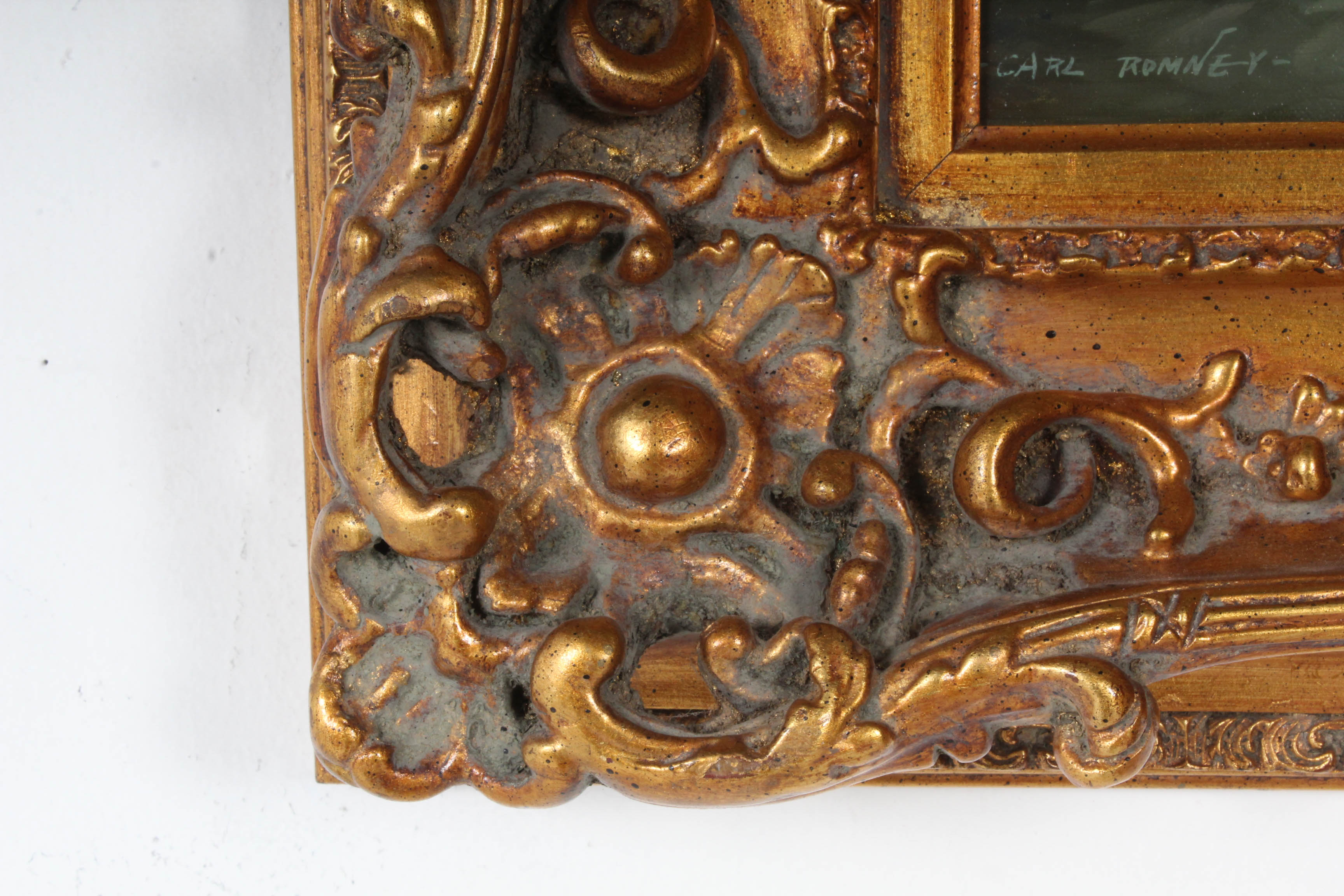 Carl Romney Flower Still Life Oil Painting