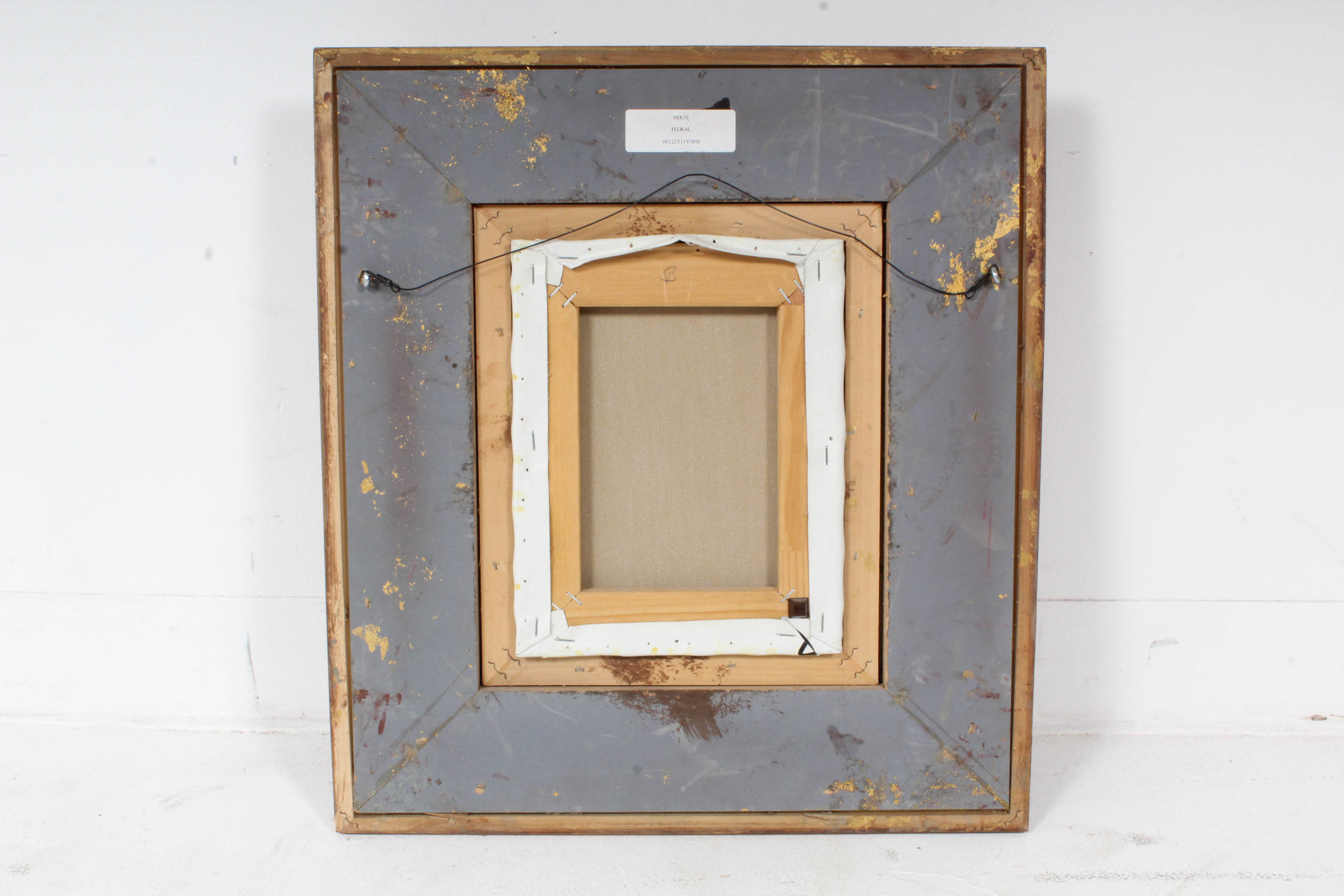 Carl Romney Flower Still Life Oil Painting