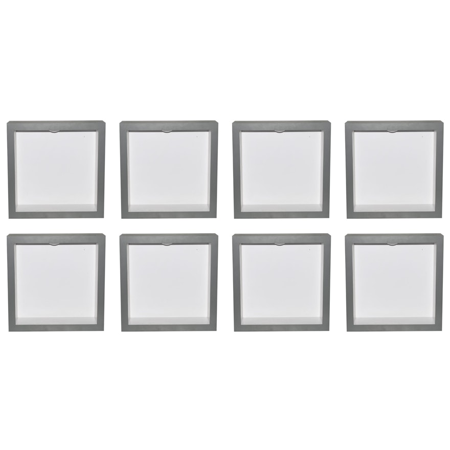 Gray Laminate Display Cubes