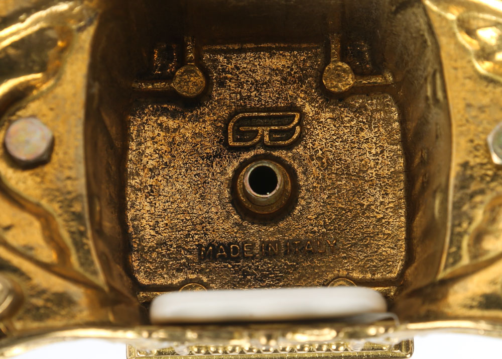 Brevettato Italian Garniture Imperial Clock Set