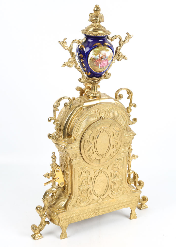 Brevettato Italian Garniture Imperial Clock Set