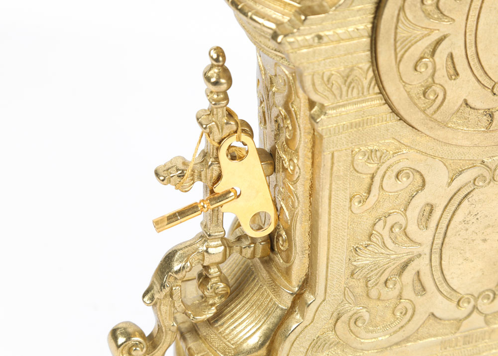 Brevettato Italian Garniture Imperial Clock Set