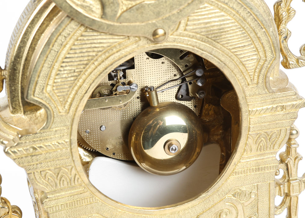 Brevettato Italian Garniture Imperial Clock Set