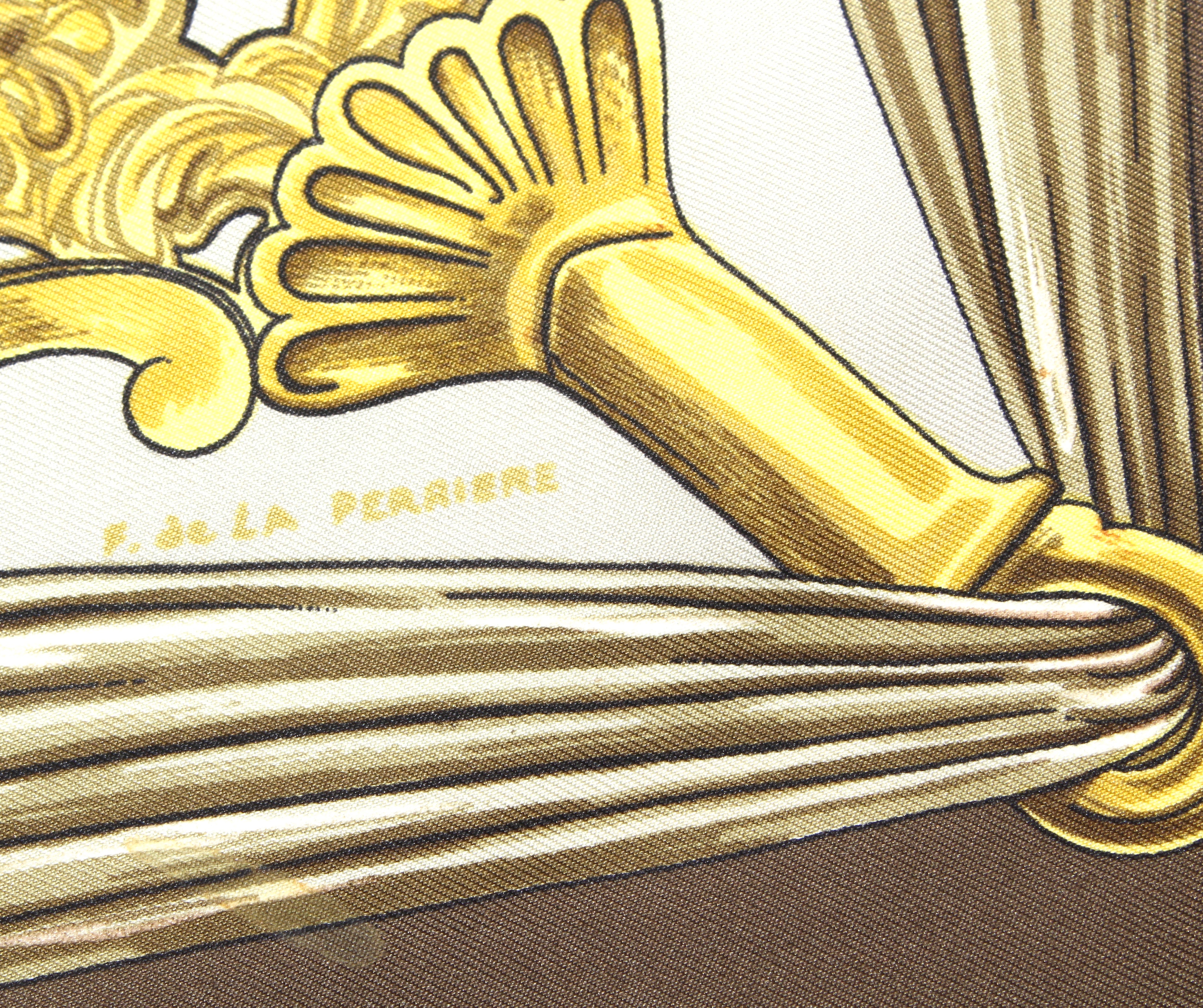 Hermès of Paris "Etriers" Silk Scarf