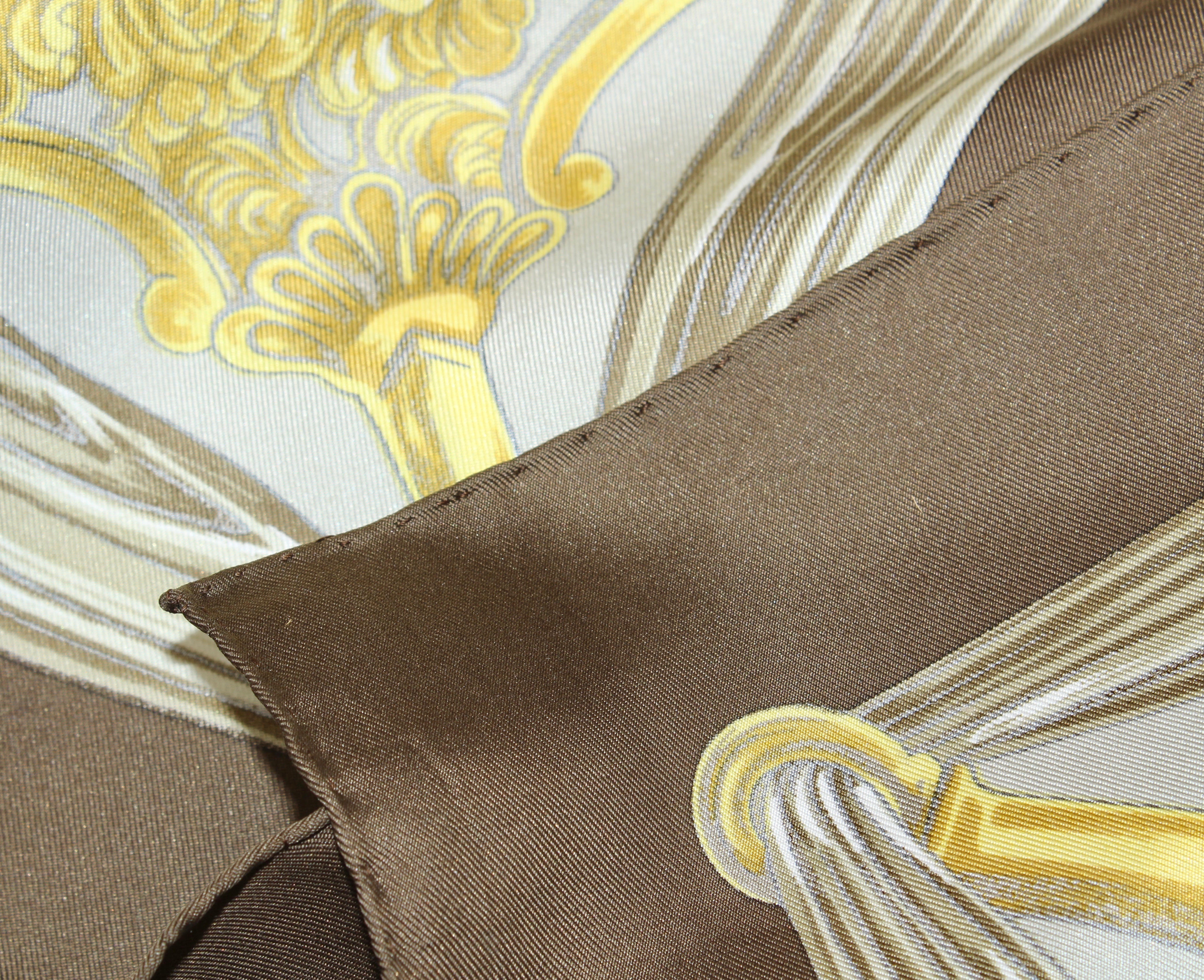 Hermès of Paris "Etriers" Silk Scarf