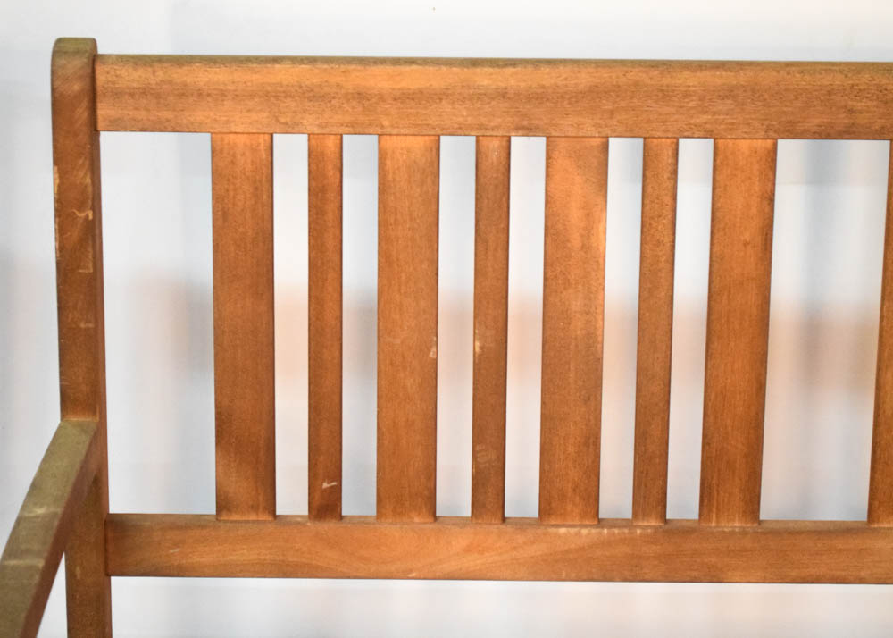 Weathered Patio Bench